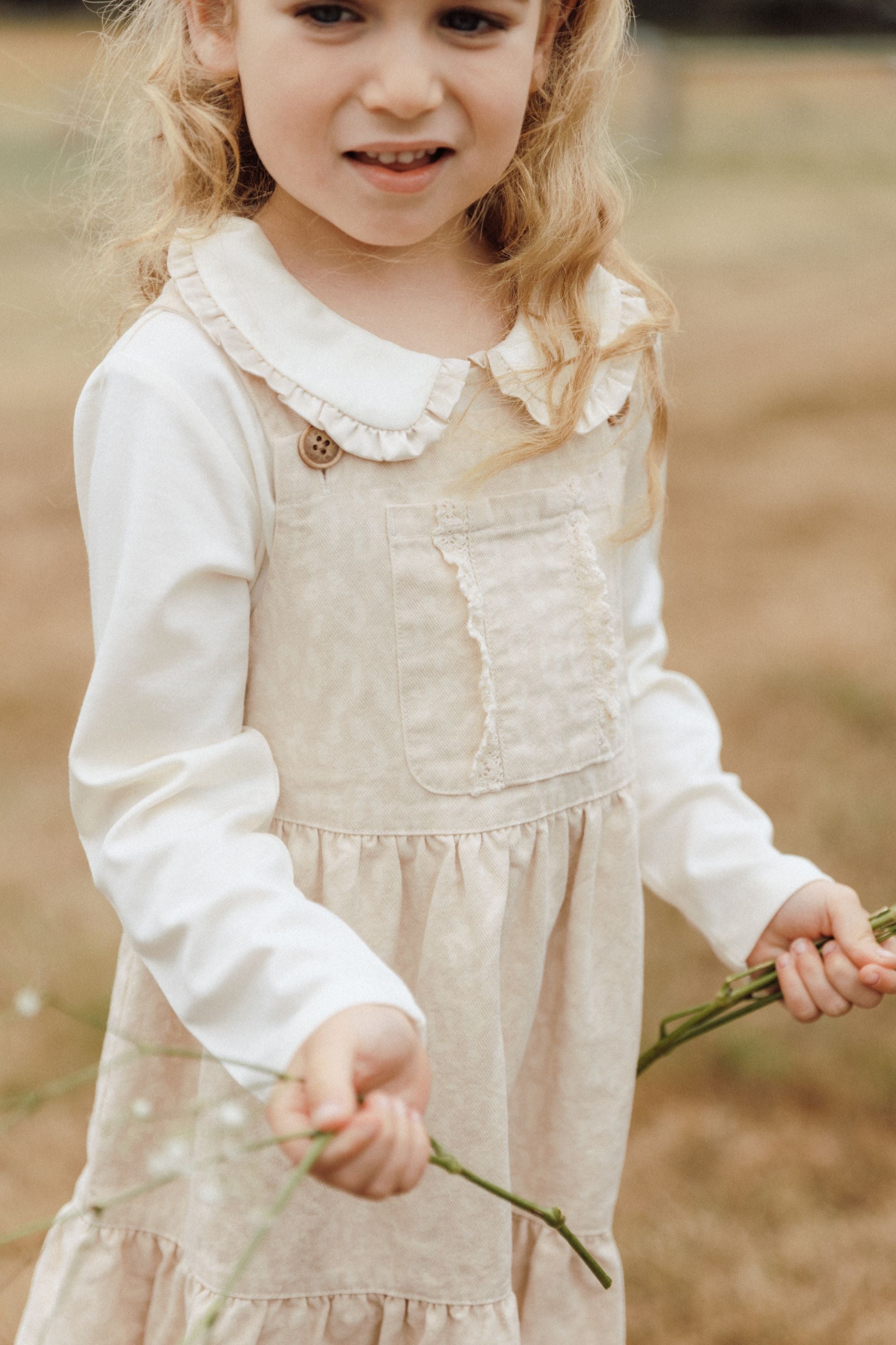 Leopard Print Suspender Skirt - Beige