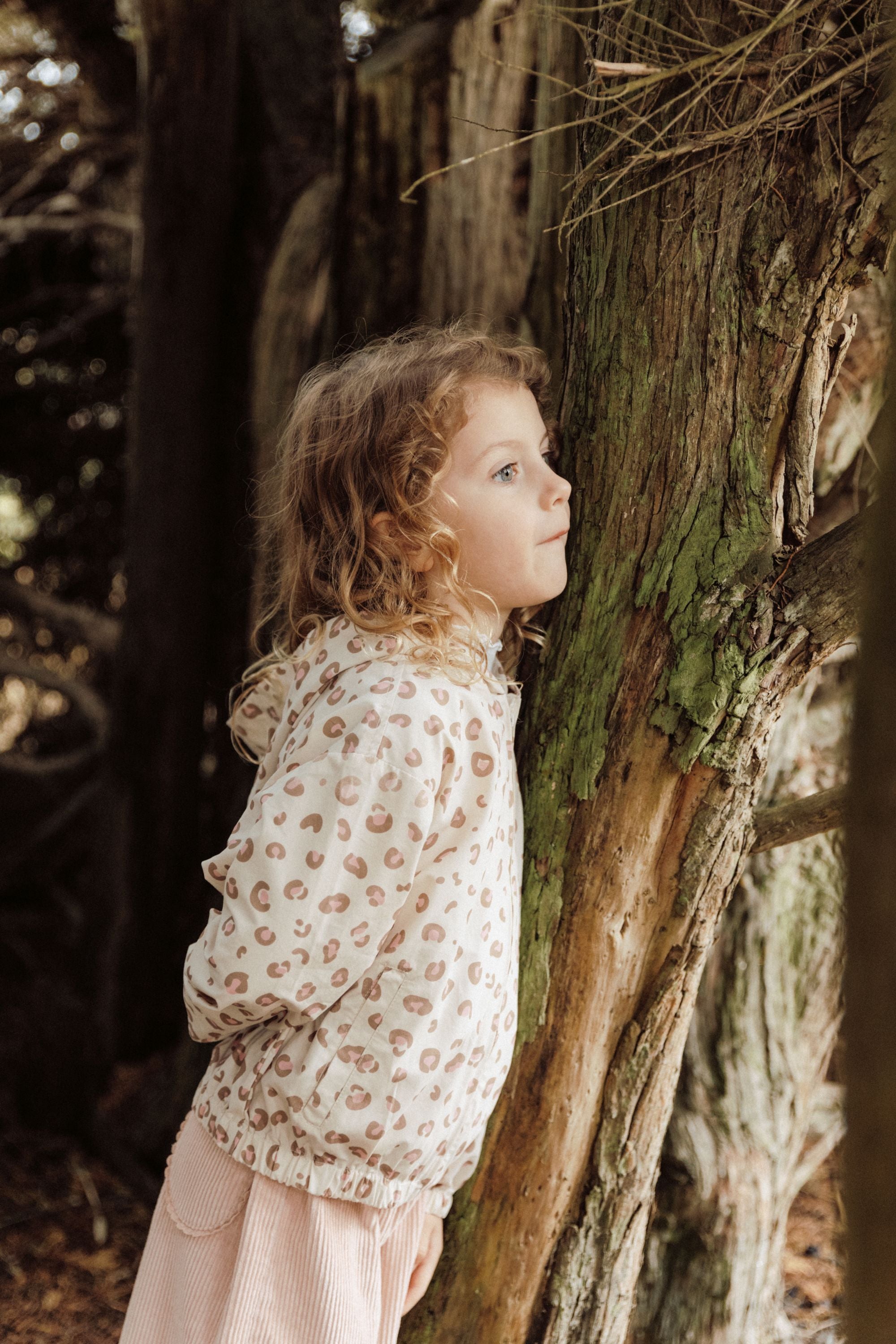 Leopard Print Hoodie Jacket - Pink Leopard