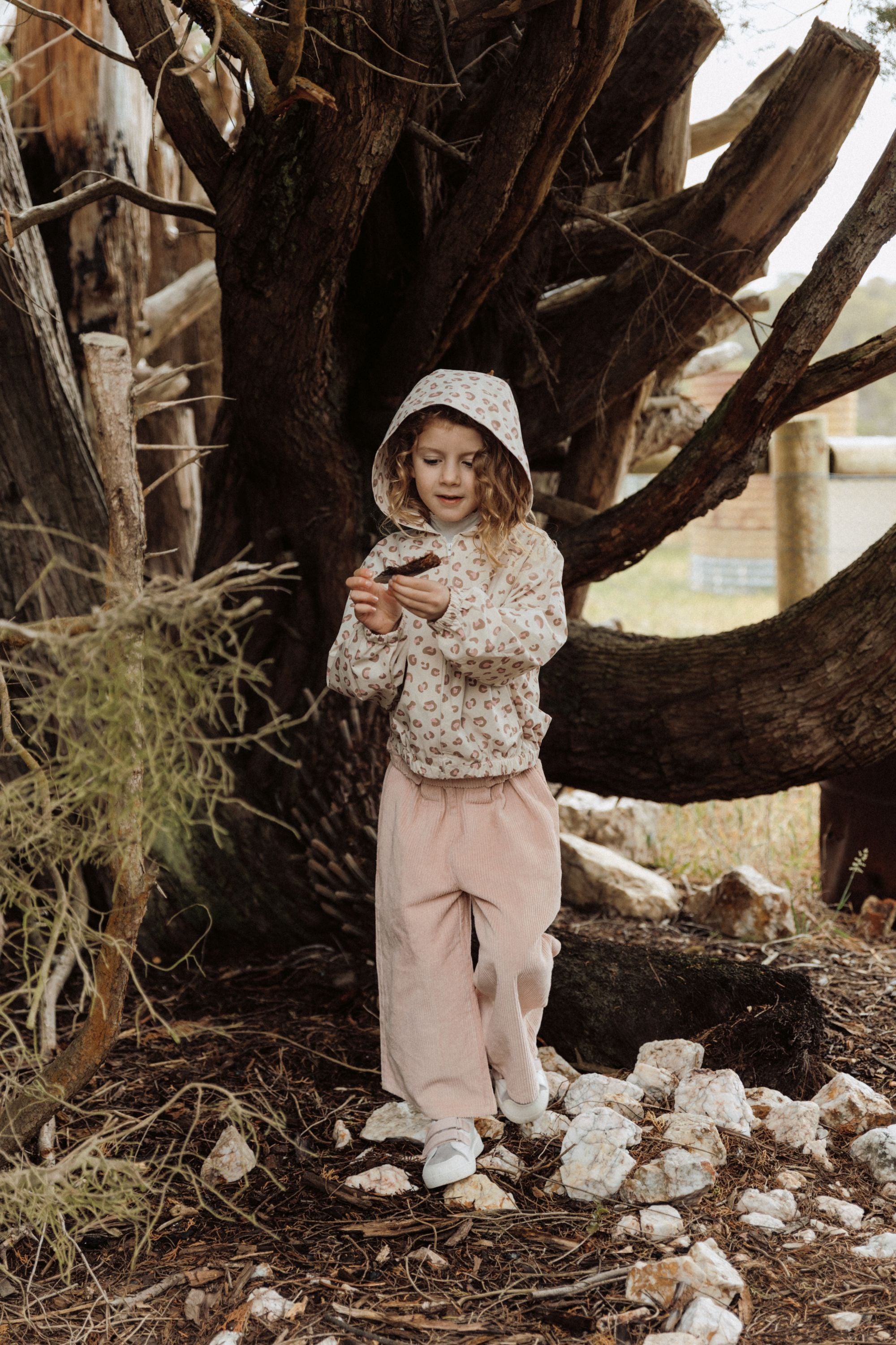 Leopard Print Hoodie Jacket - Pink Leopard