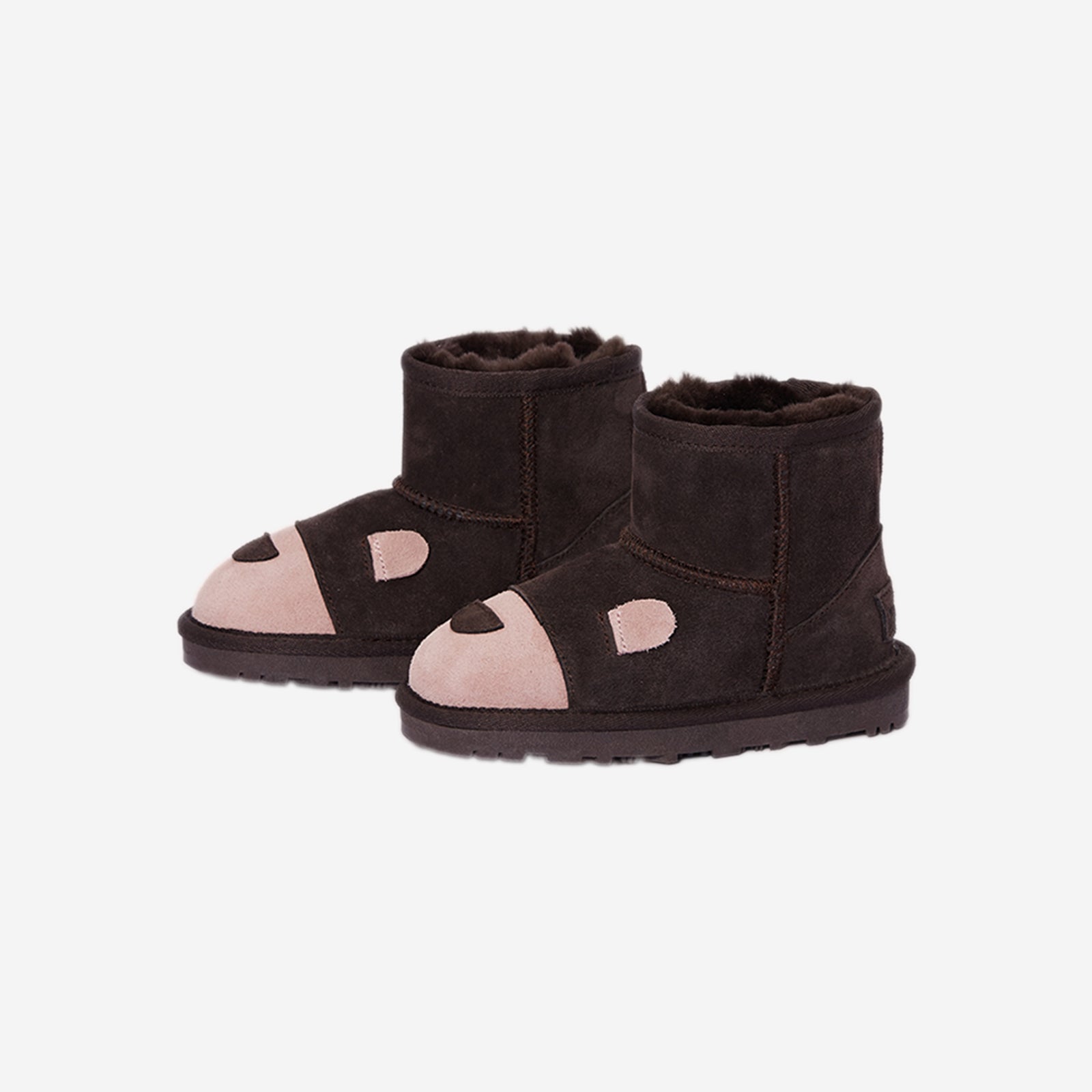 zootopia kids chocolate woolly kids leather kids shoes baby infants shoes Warm barefoot childrens shoes Girls boots