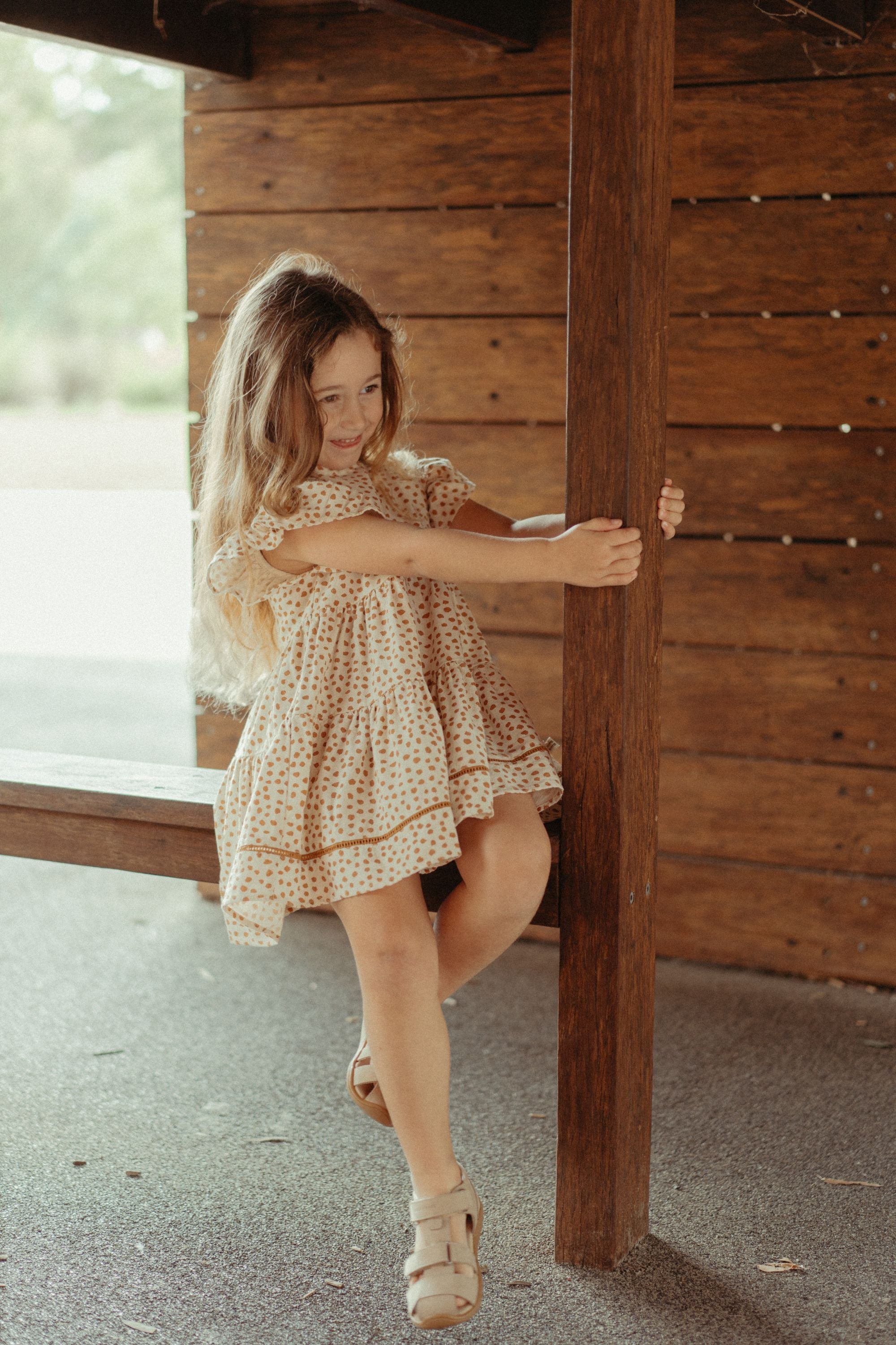 wirrawirra organic cotton baby clothes leopard print linen dress leopard print 24 Midsummer Dresses Girls New Arrivals Skirts