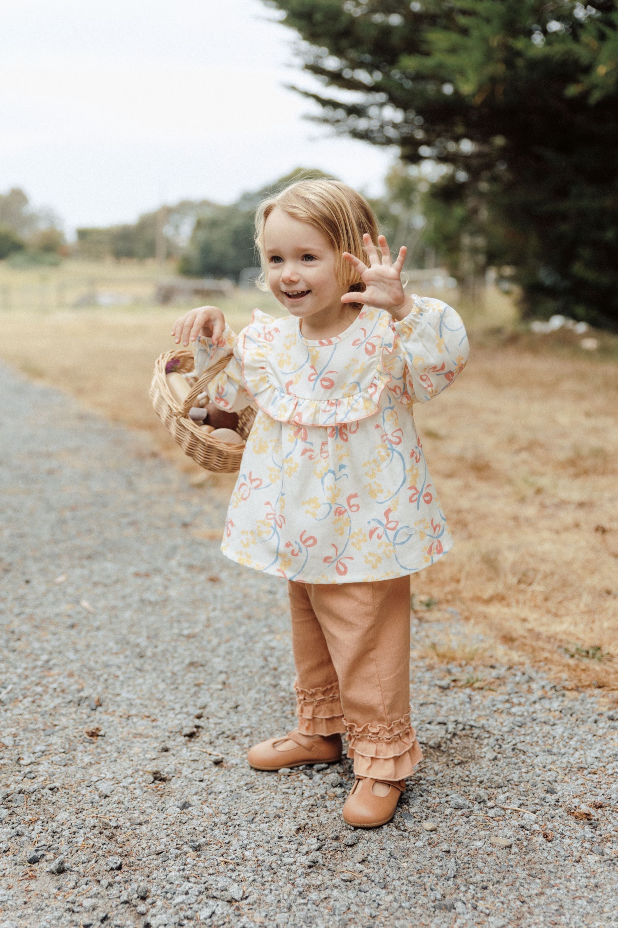 Butterfly Print Blouse - Butterfly Garden
