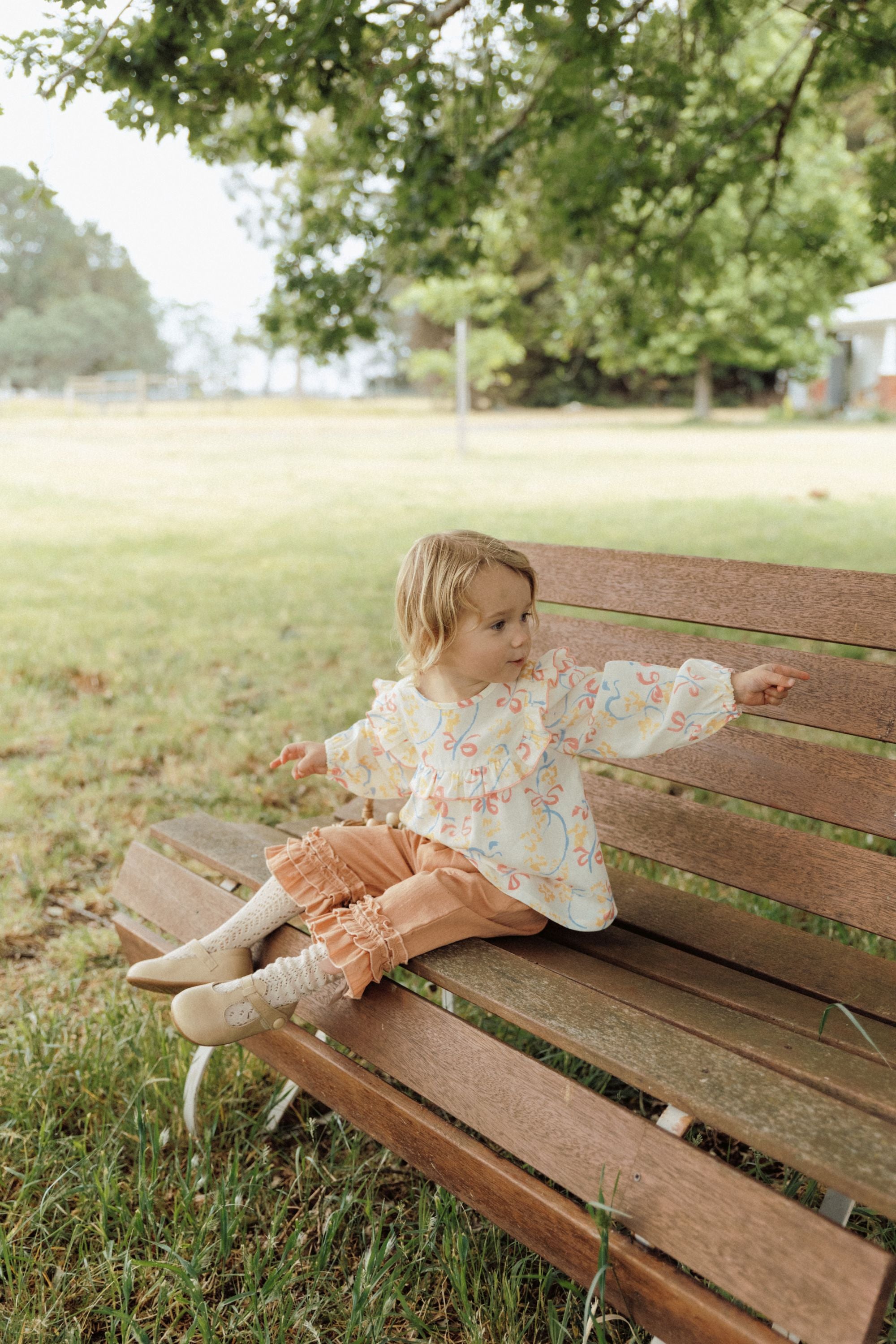 Butterfly Print Blouse - Butterfly Garden