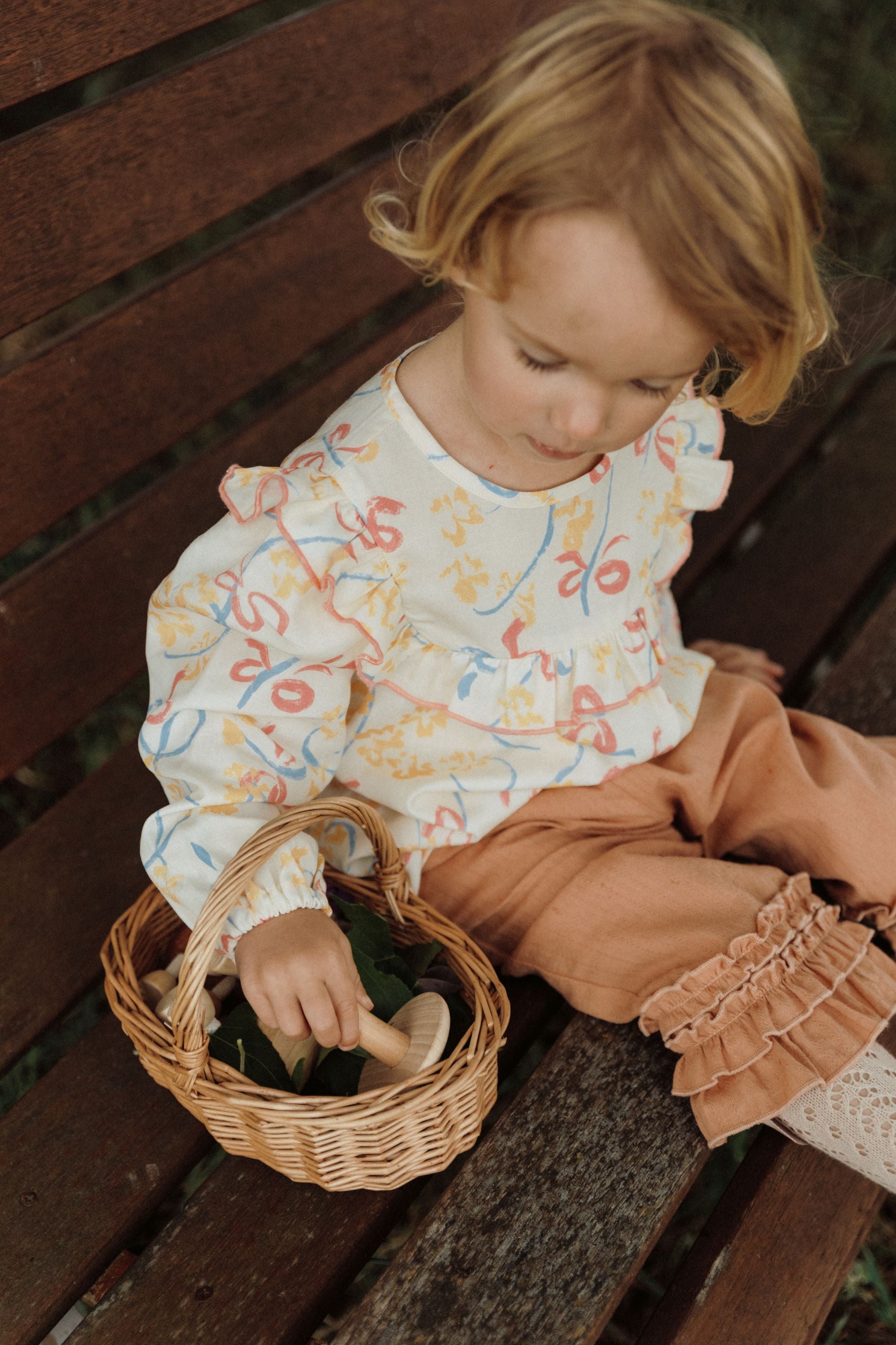 Butterfly Print Blouse - Butterfly Garden