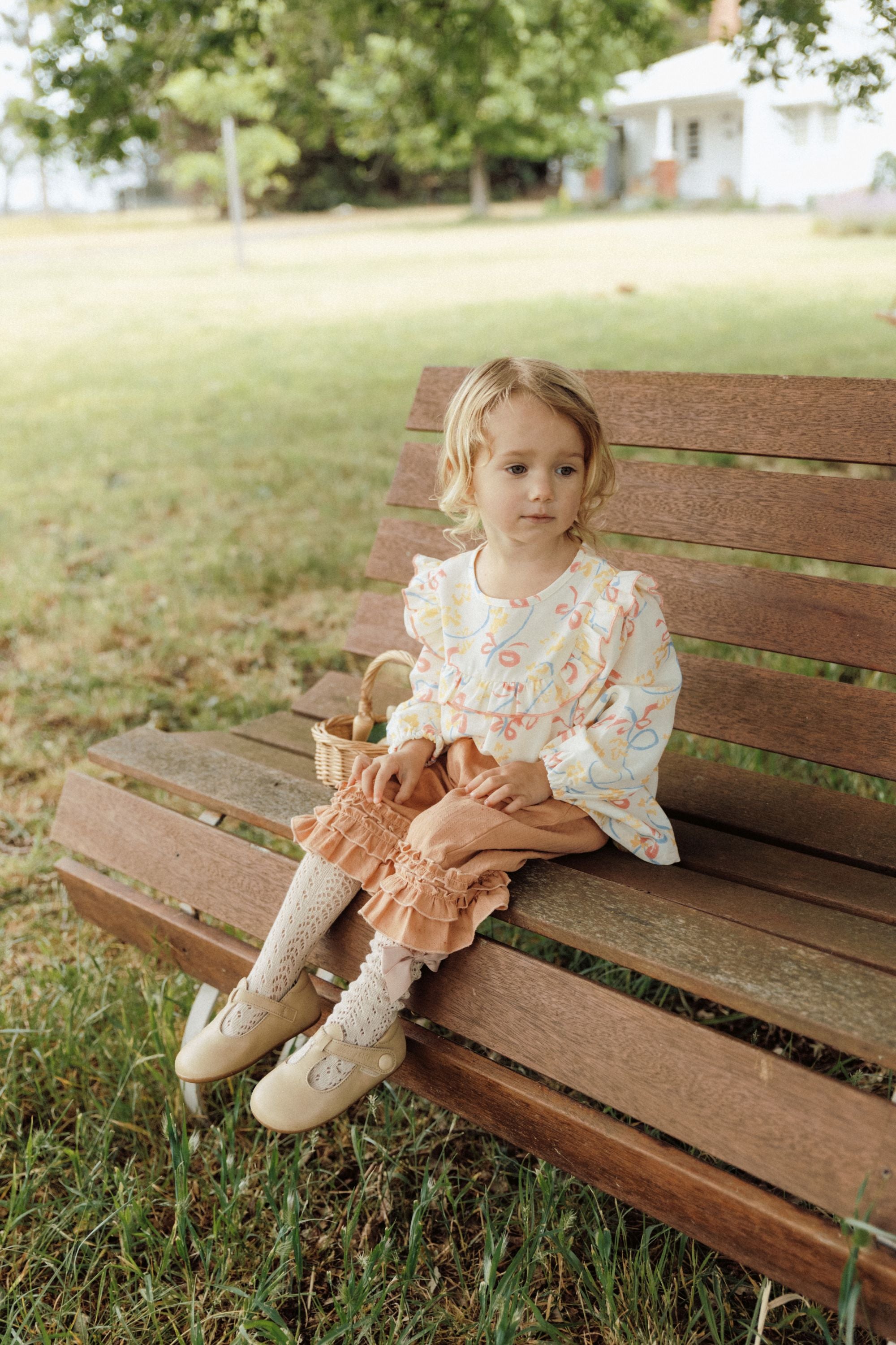 Butterfly Print Blouse - Butterfly Garden