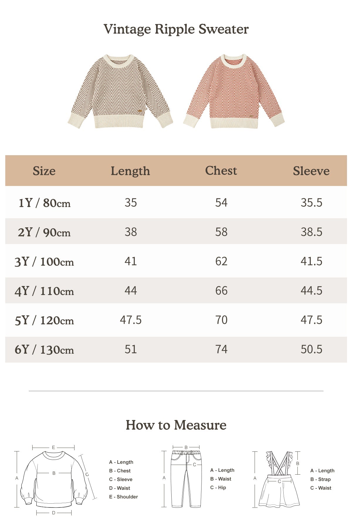 Vintage Ripple Sweater - Red Ripple