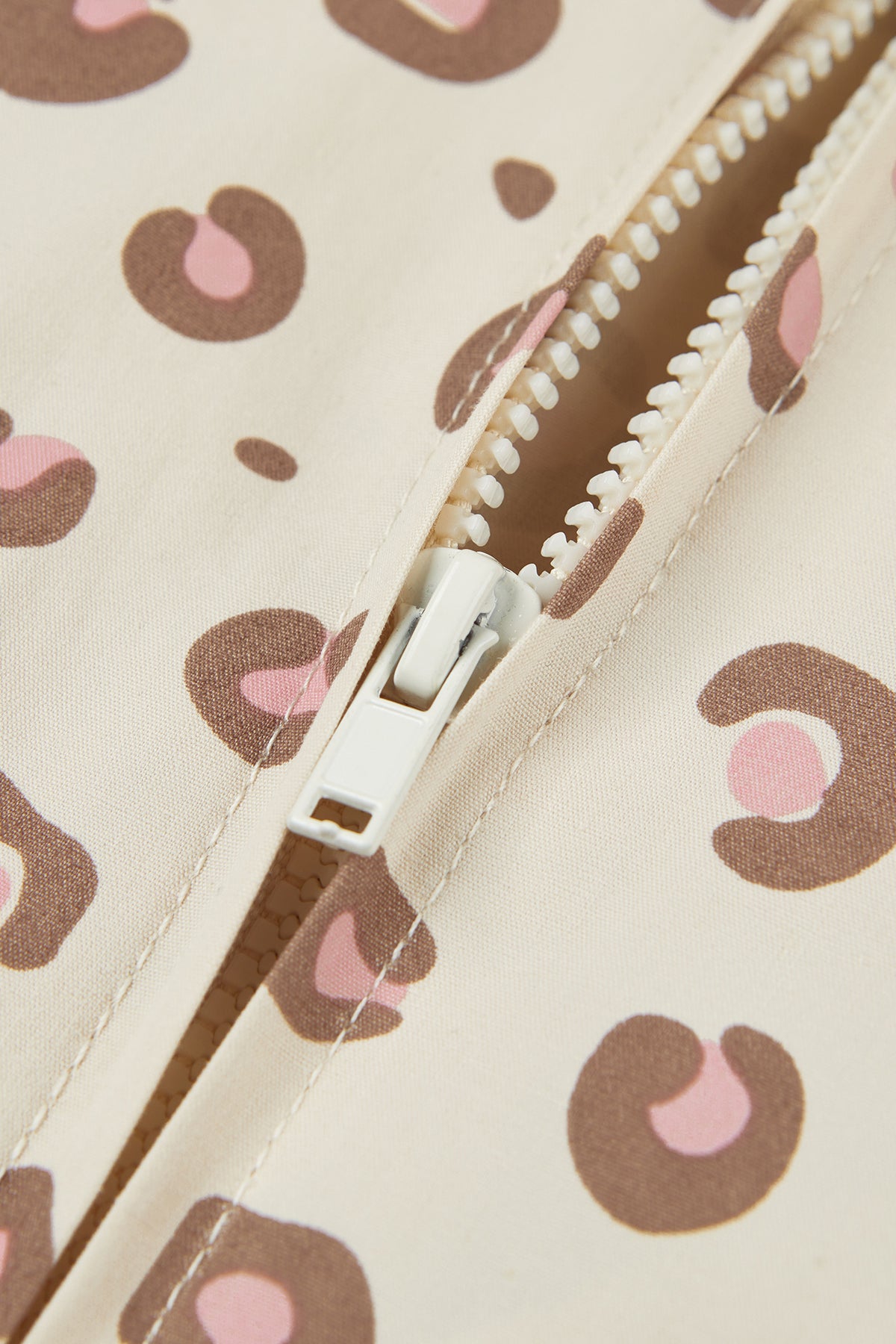 Leopard Print Hoodie Jacket - Pink Leopard