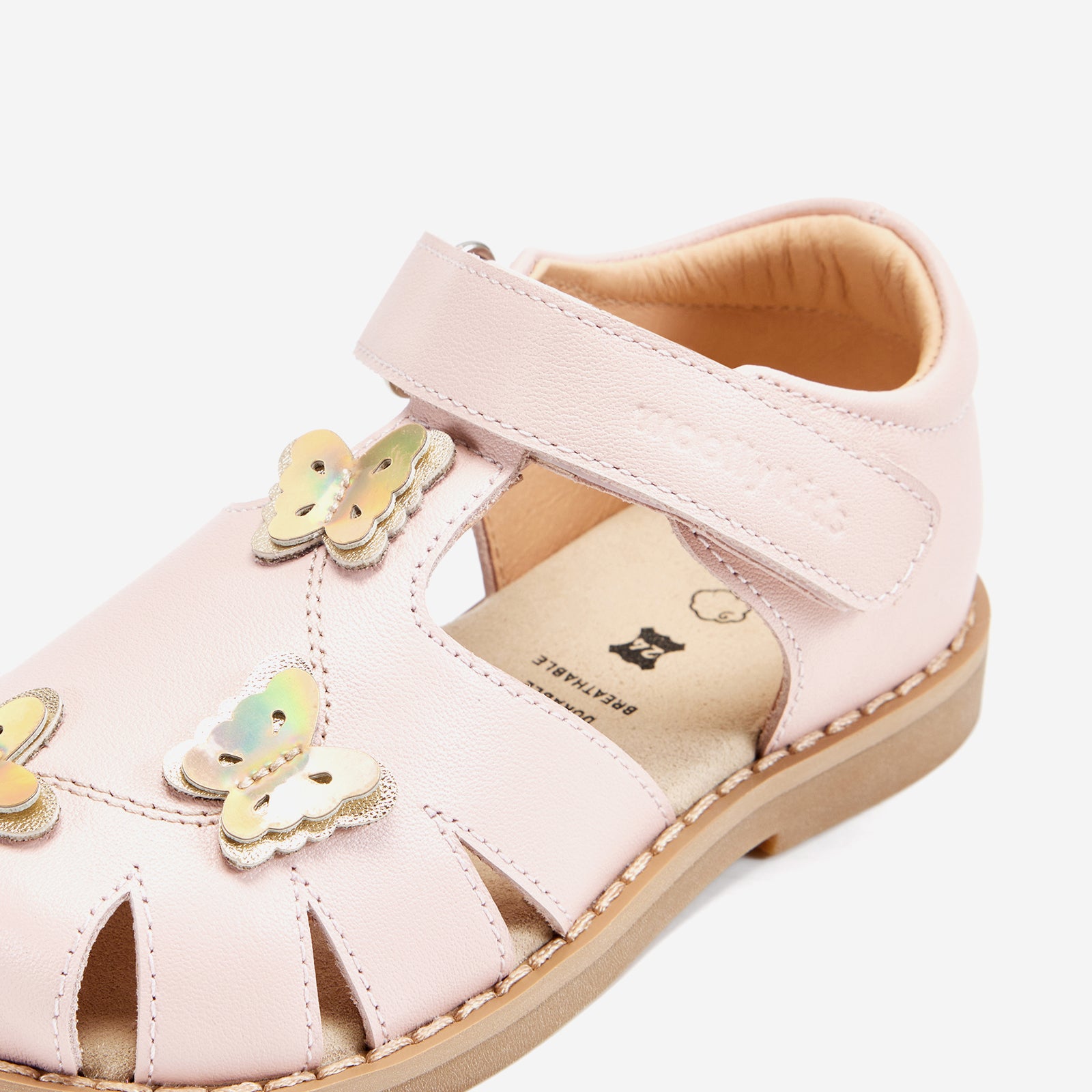 Aero - Peach Blossom - Woolly Kids - detail view