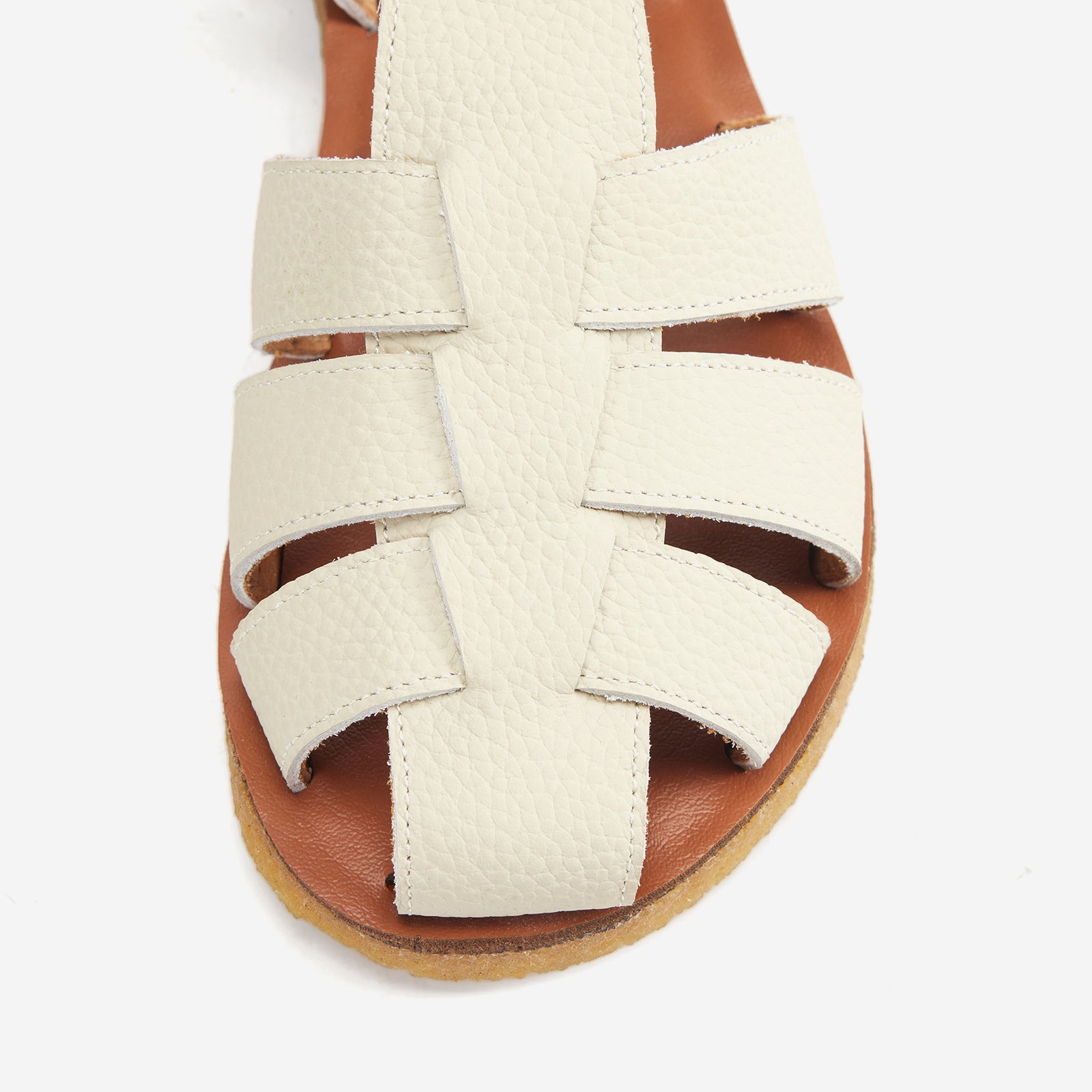 Arlo - Cream White - Woolly Kids - detail view