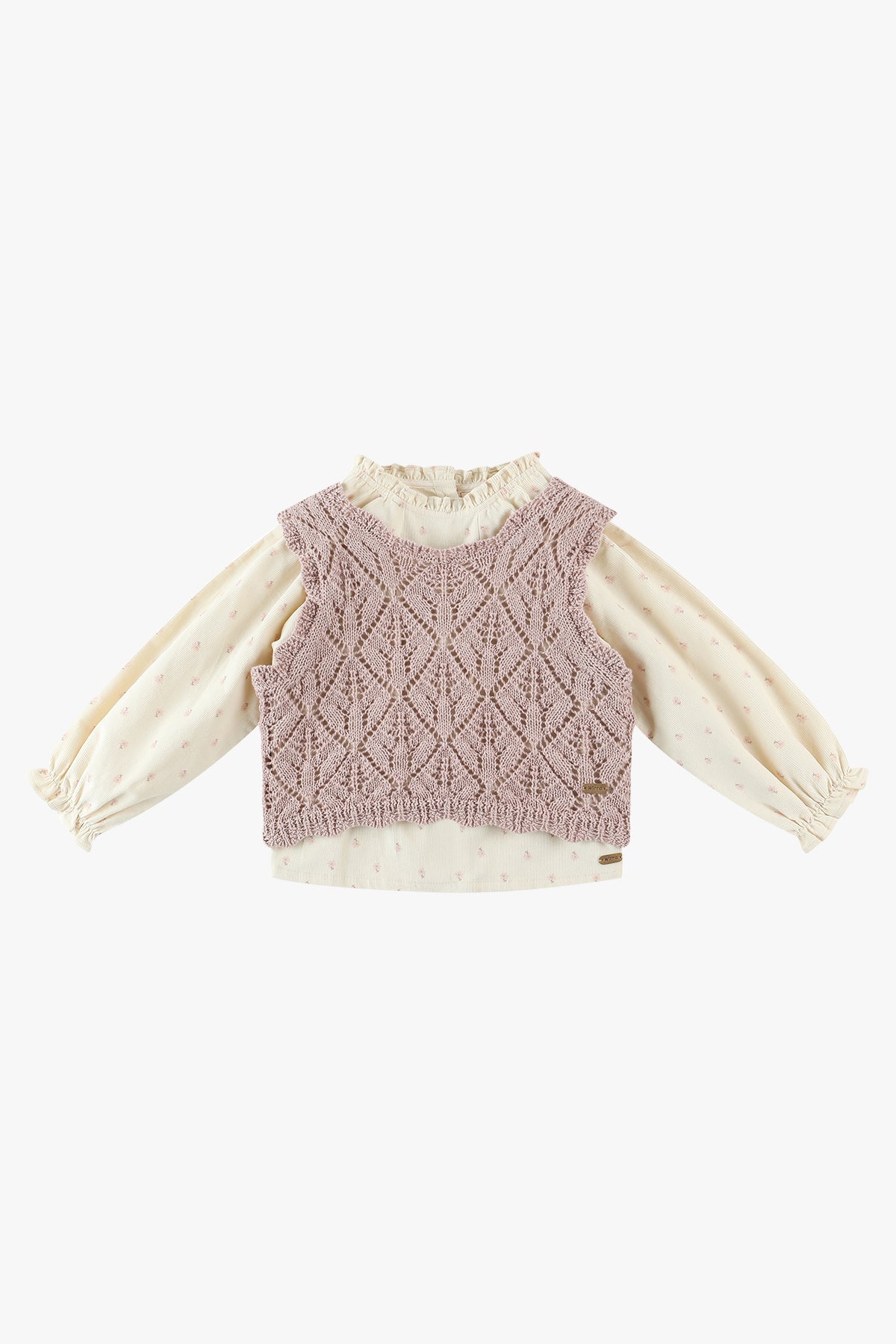 wirrawirra organic cotton baby clothes blouse vest set dusty pink 24 Spring Blouses Girls New Arrivals Shirts