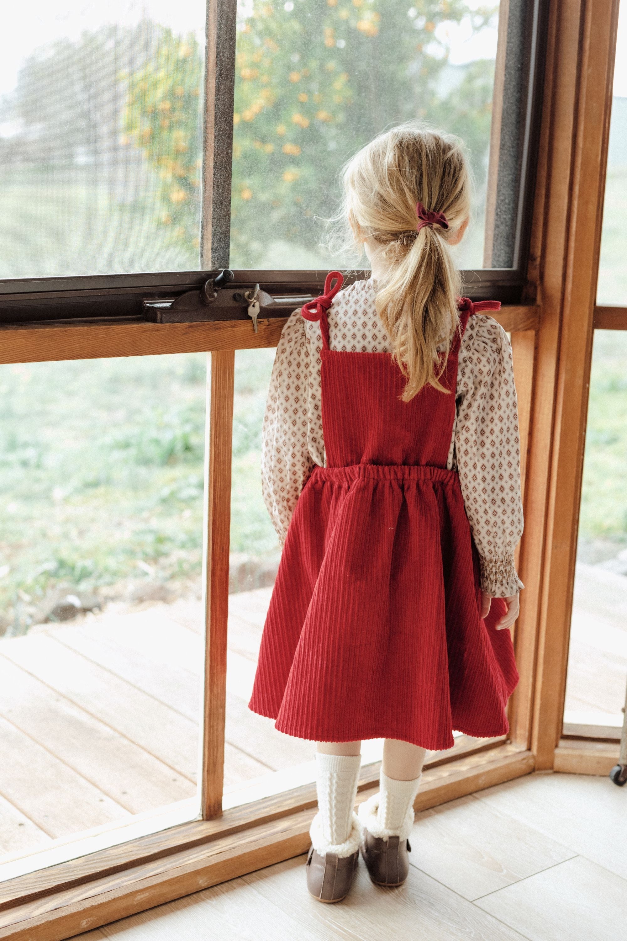 wirrawirra gender neutral newborn outfitbow suspender skirt cherry24 Winter Dresses Girls New Arrivals Skirts