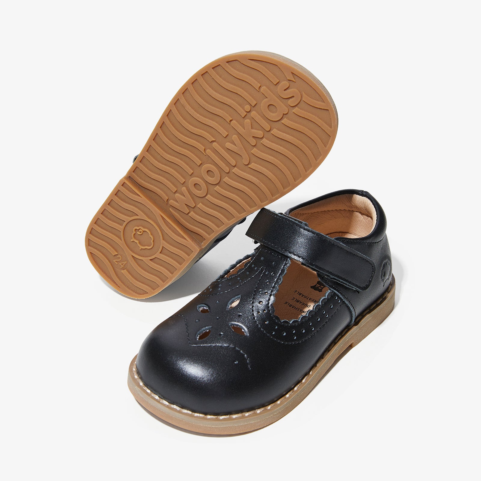 cheryl obsidian black woolly kids autumn infant leathr shoes youths shoes prewalkers designer infant shoes