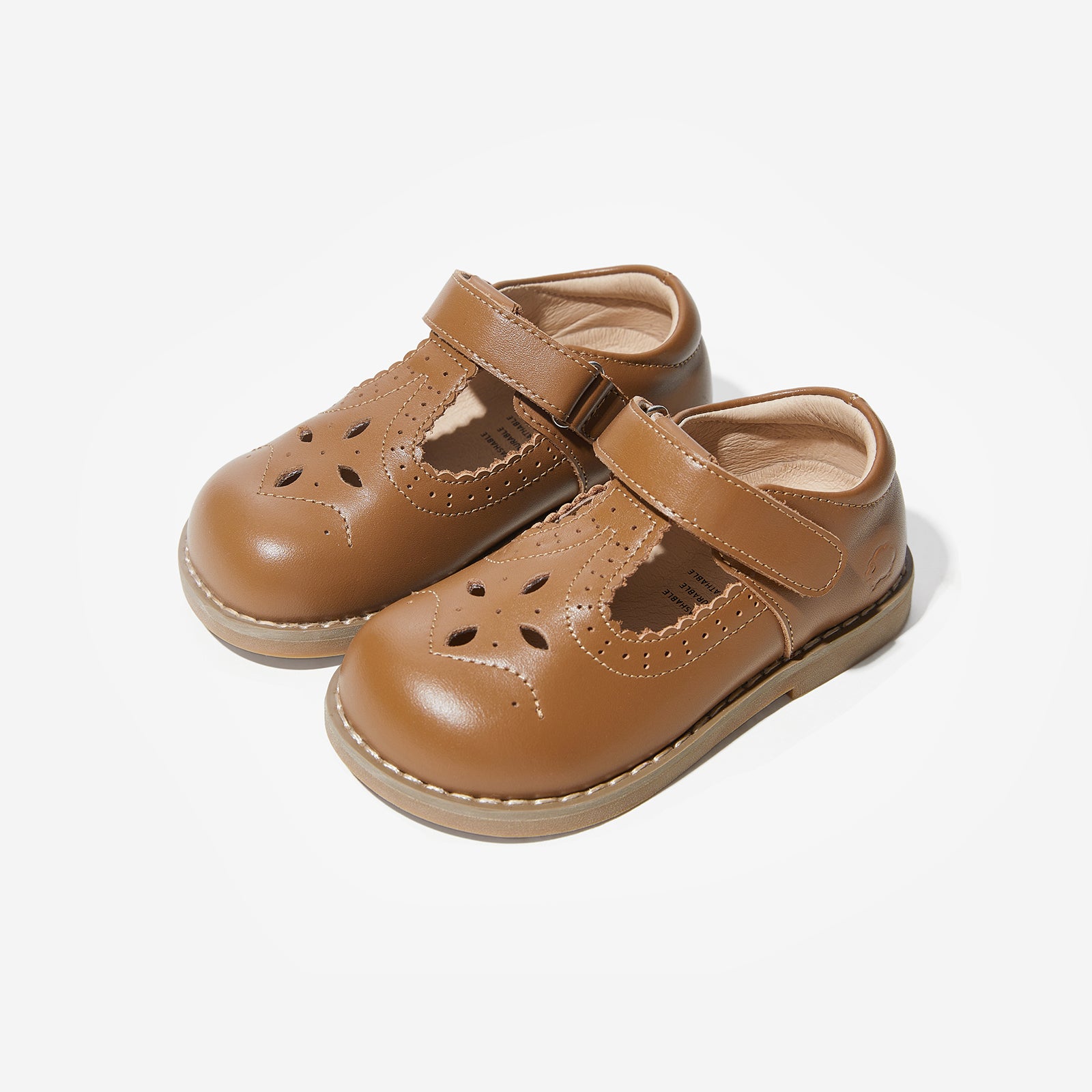 cheryl chestnut brown woolly kids autumn infant leathr shoes kidlings shoes childrens designer shoes infant first walking shoes