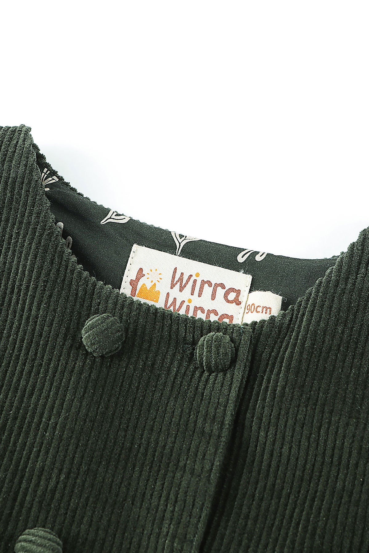 wirrawirra baby girl clothes corduroy dress dark green 23 Winter Dresses Girls New Arrivals