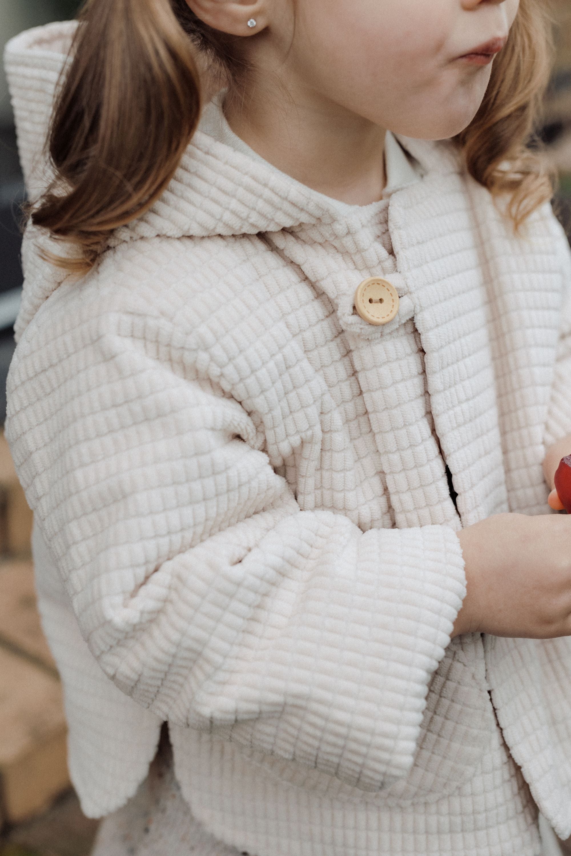 wirrawirra cute newborn clothescorduroy hooded jacket gray cream24 Winter Boys Gilets Girls Jackets New Arrivals