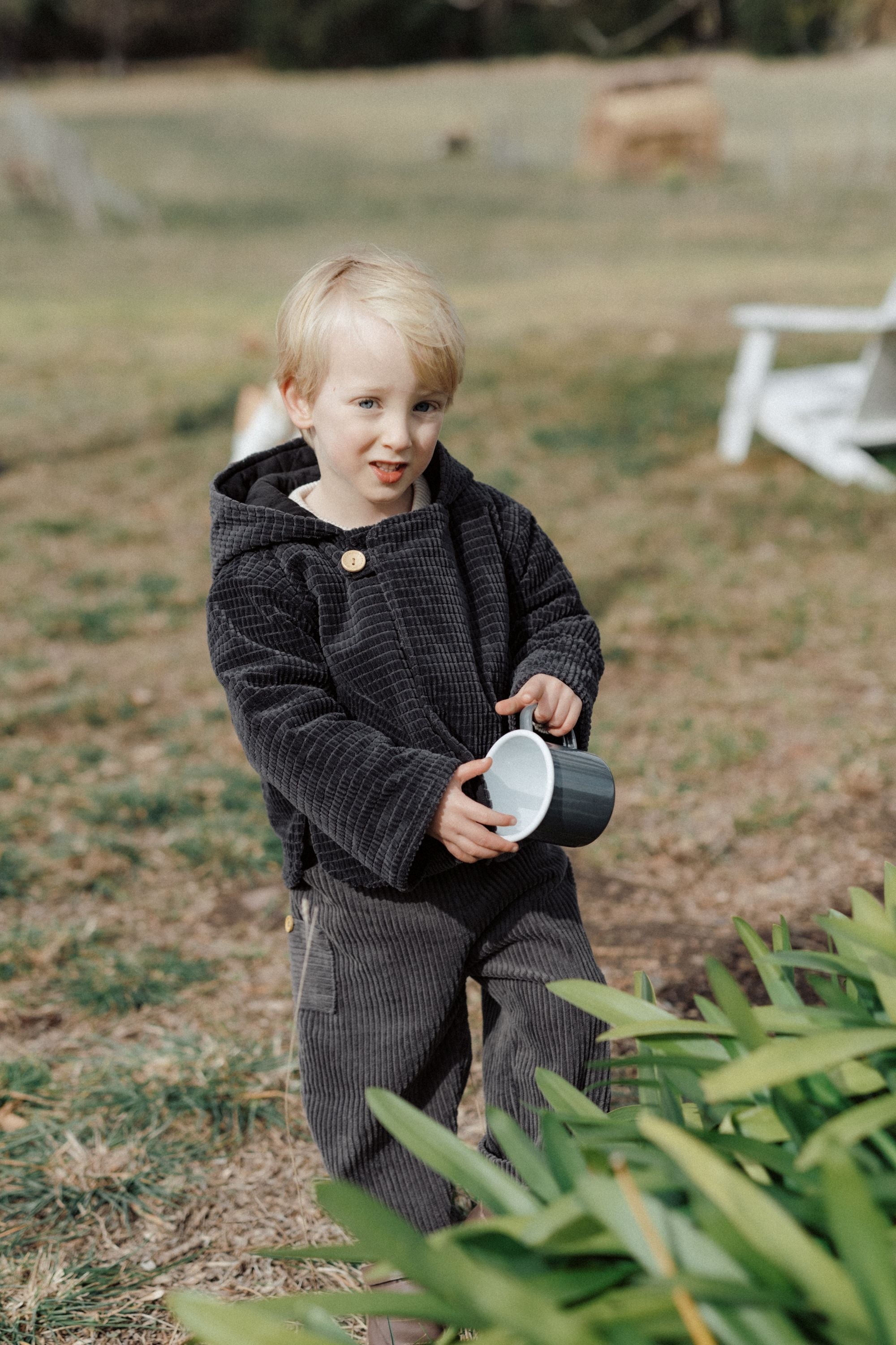 wirrawirra cute baby boy clothescorduroy hooded jacket gray24 Winter Boys Gilets Girls Jackets New Arrivals