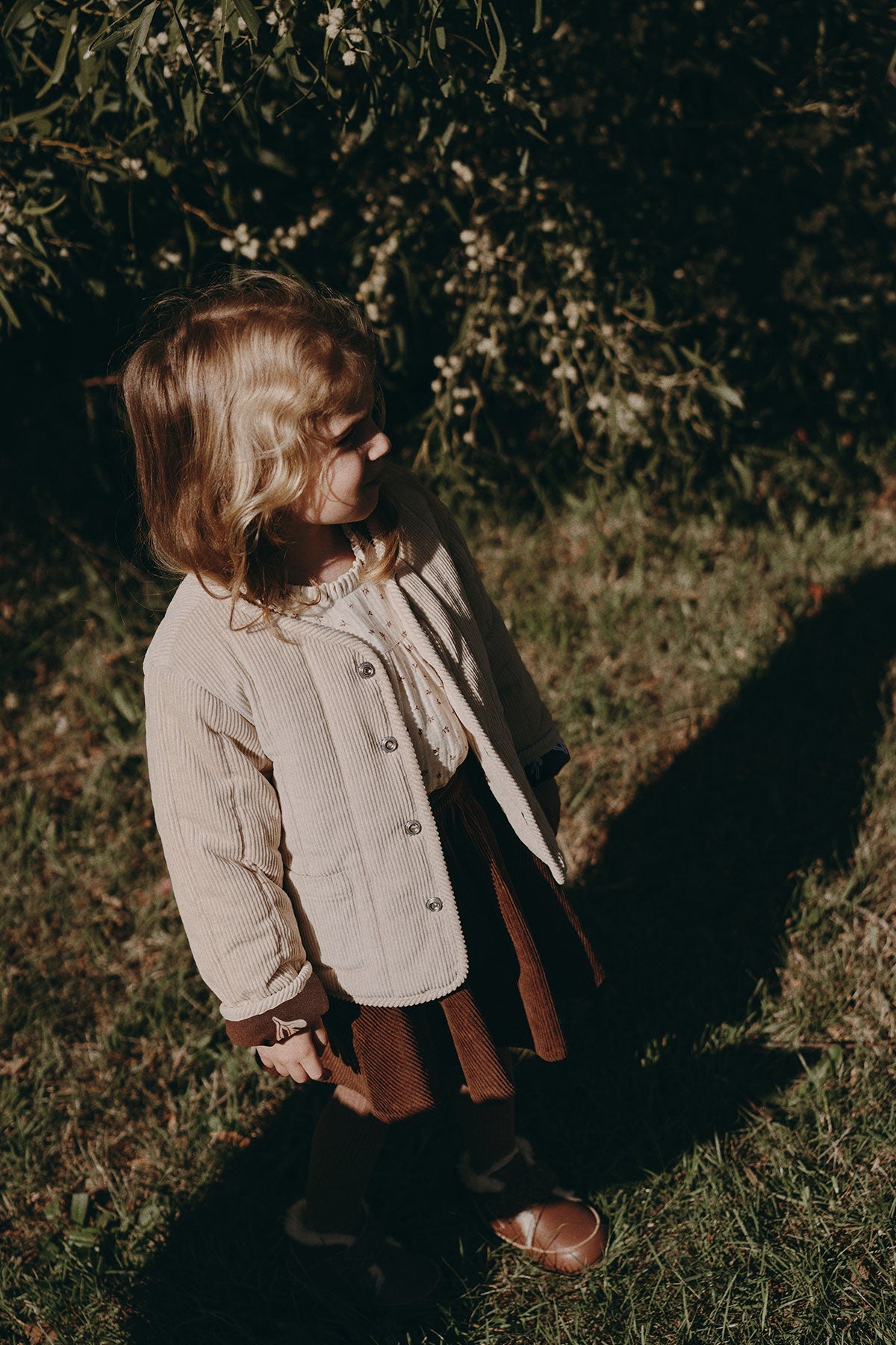 wirrawirra gender neutral baby clothes corduroy jacket light beige 23 Winter Boys Girls New Arrivals Outwears Tops Jackets Gilets