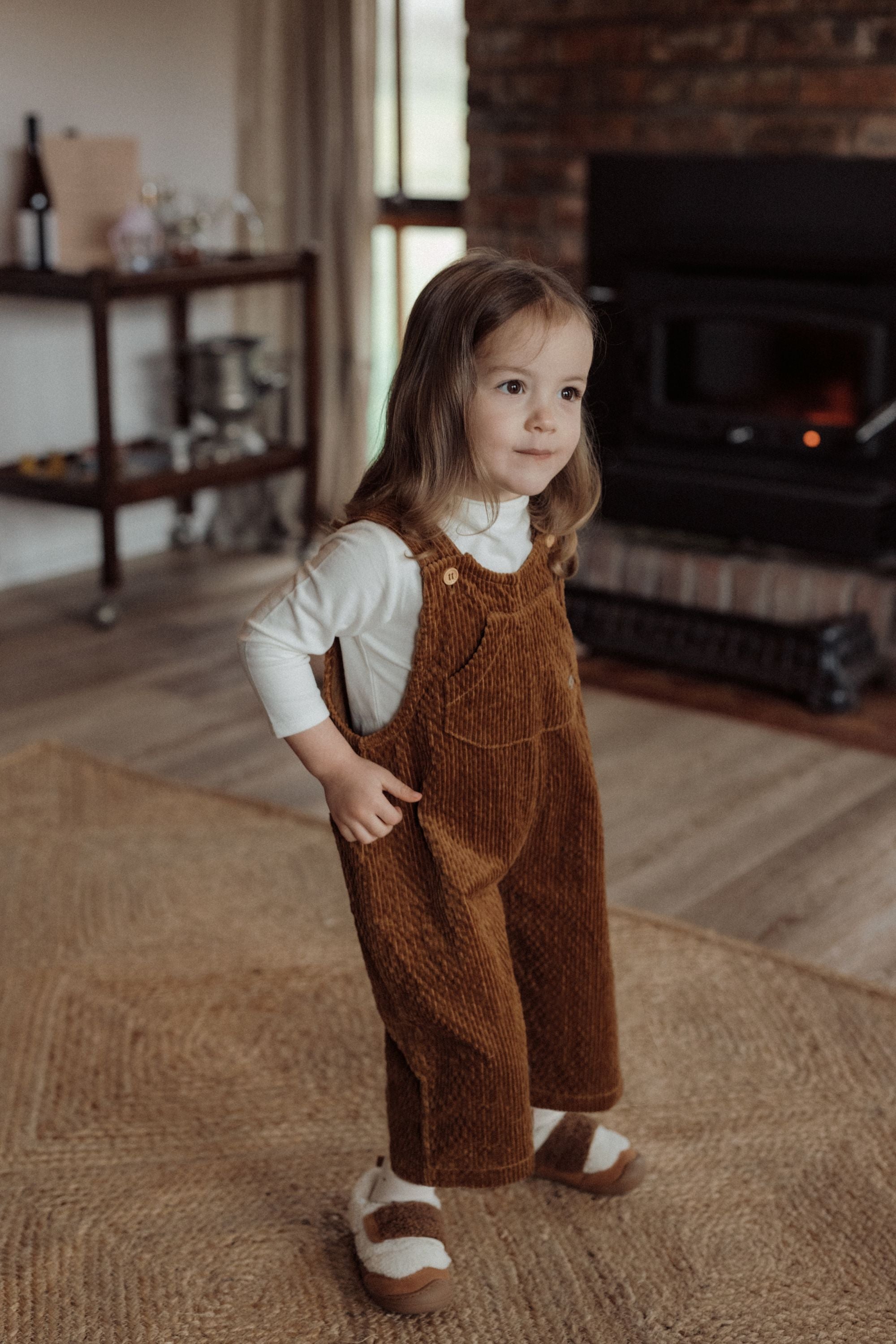 wirrawirra kids clothing storescorduroy overalls beige24 Winter Boys Girls Jumpsuit New Arrivals