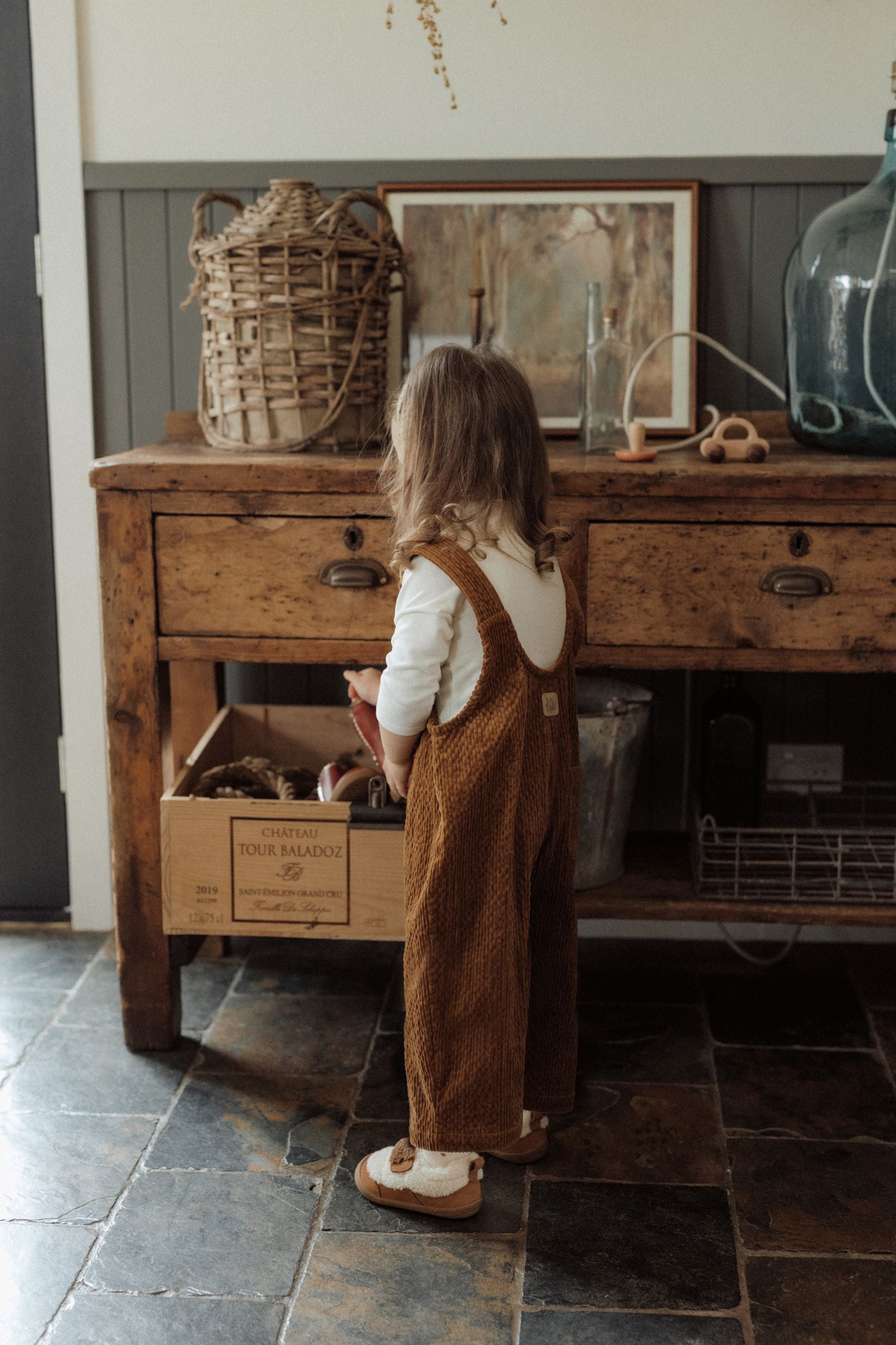 wirrawirra baby stuffcorduroy overalls beige24 Winter Boys Girls Jumpsuit New Arrivals