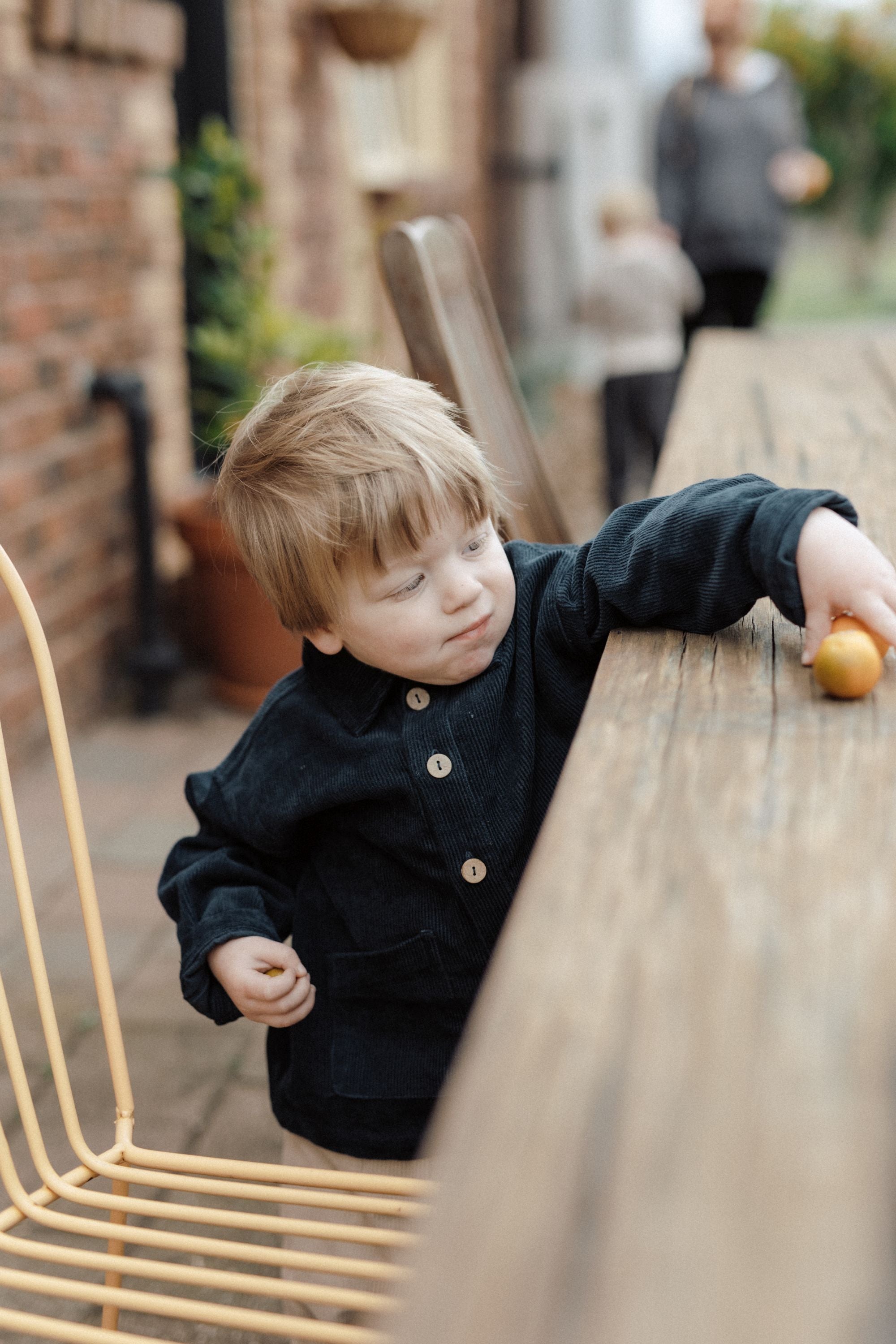 wirrawirra baby stuffcorduroy pocket shirt navy24 Winter Blouses Girls New Arrivals Shirts