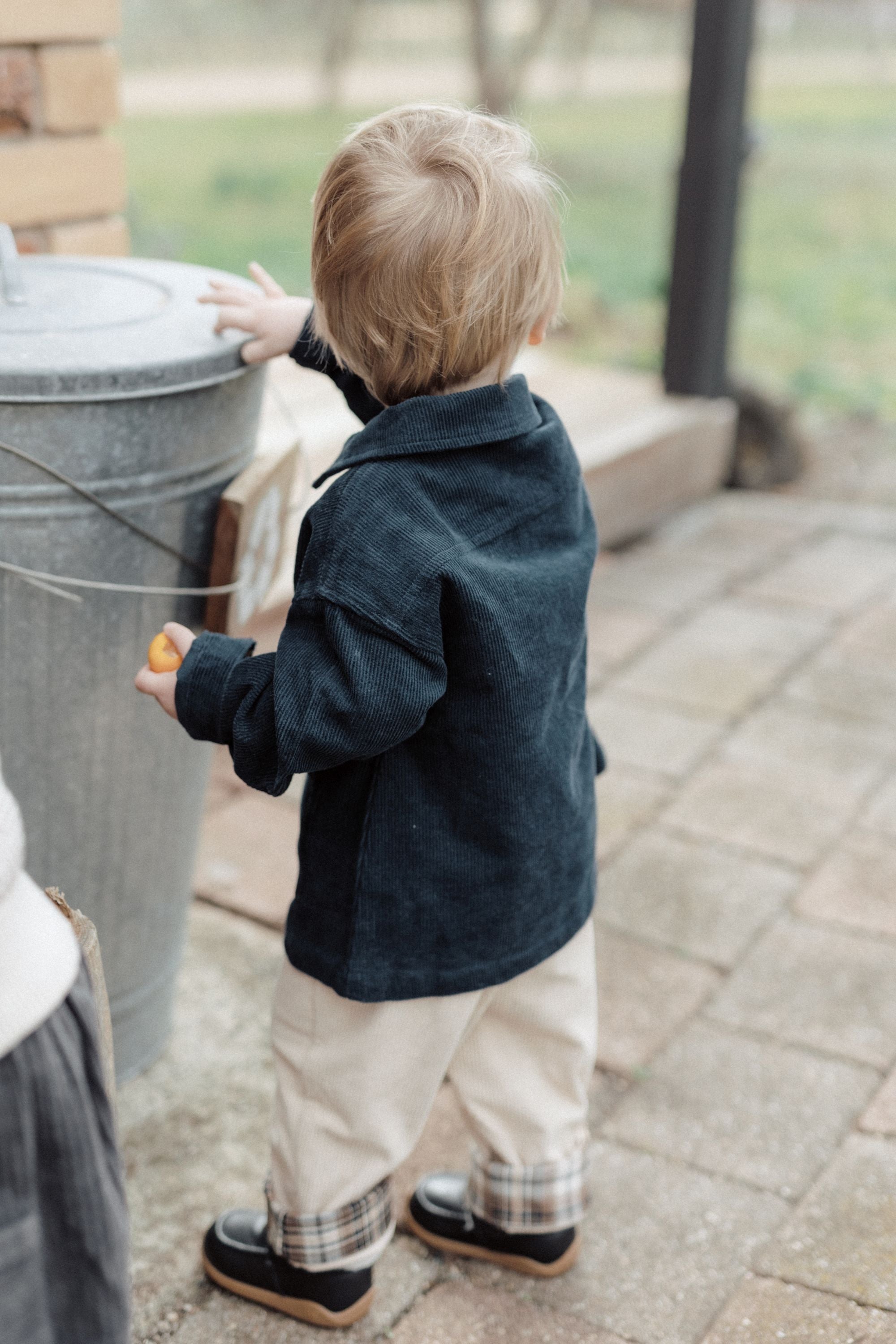 wirrawirra organic infant clothescorduroy pocket shirt navy24 Winter Blouses Girls New Arrivals Shirts