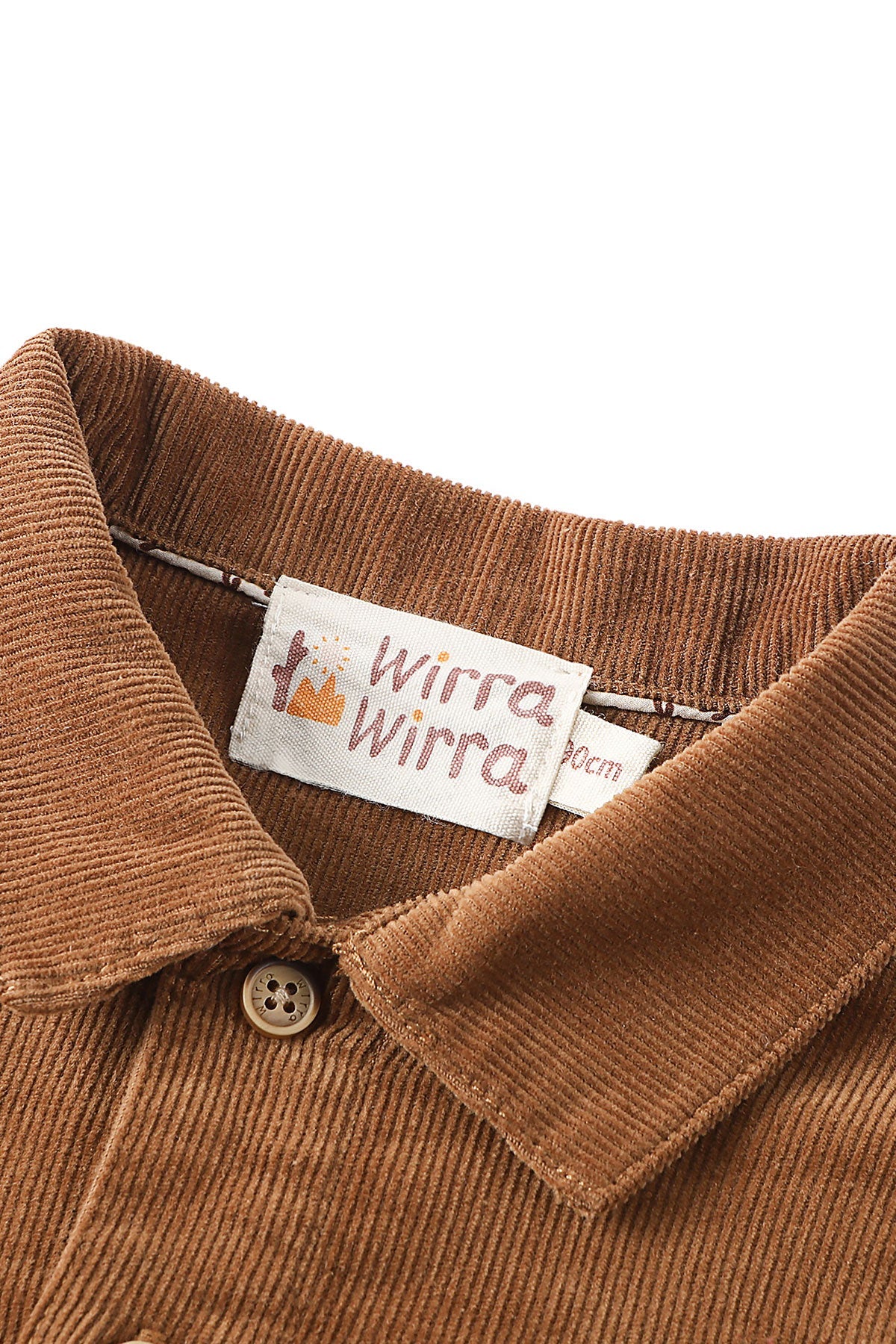 wirrawirra baby clothes corduroy shirt autumn brown 23 Winter Boys Girls New Arrivals Tops Shirts Blouses