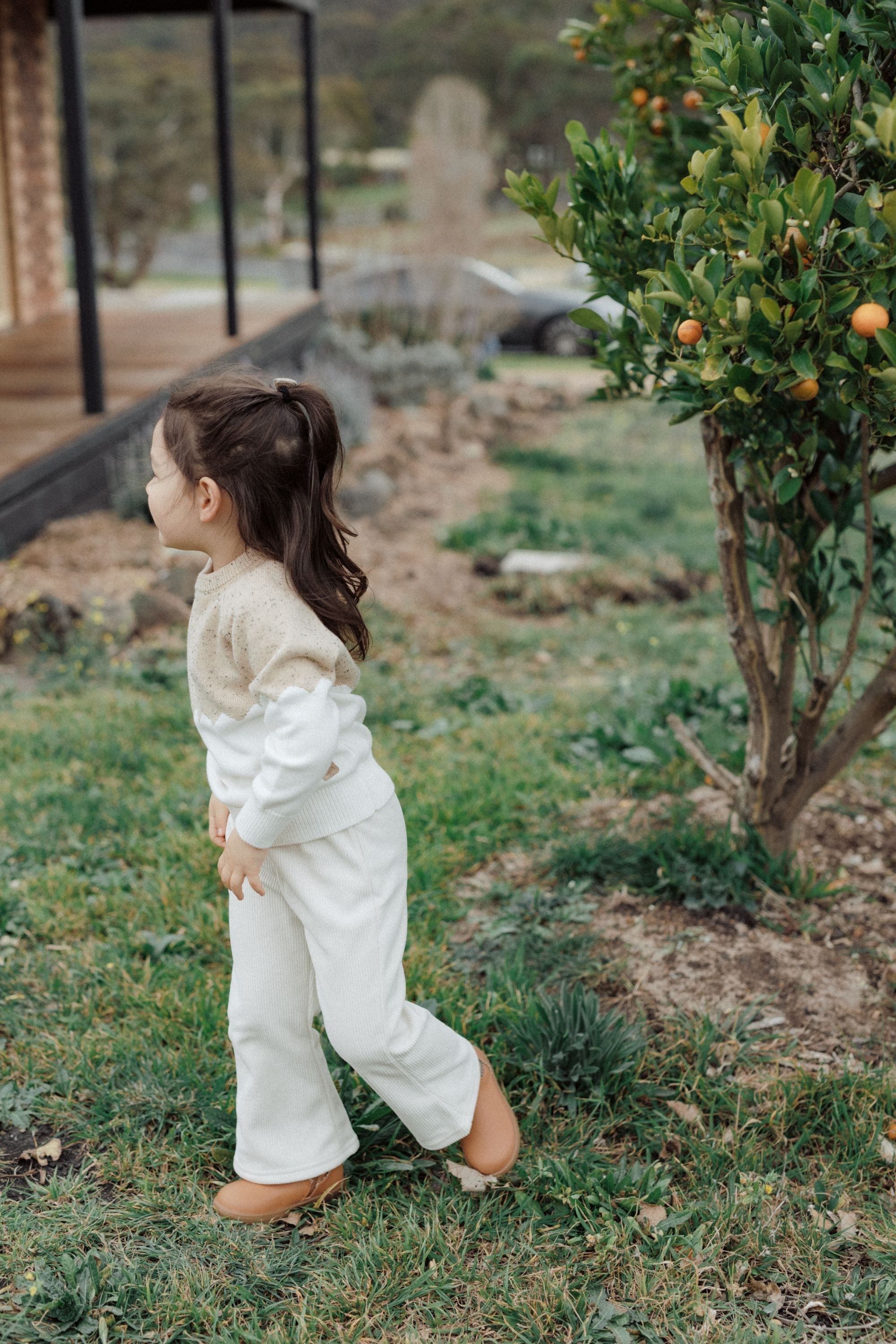 wirrawirra baby girl clothesflare corduroy pants cream24 Winter Boys Girls Leggings New Arrivals Trousers