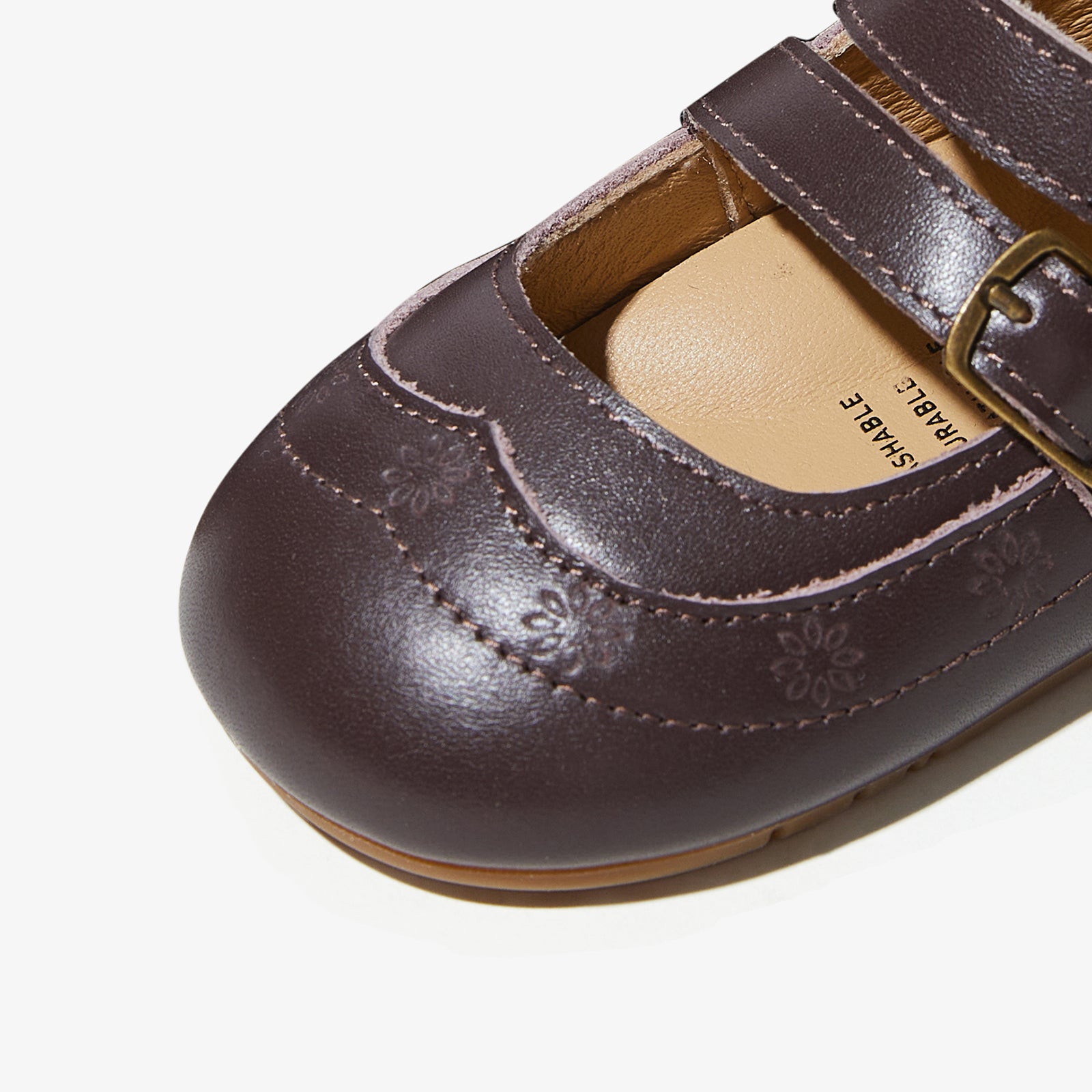 hailey coffee brown woolly kids autumn infant leathr shoes infant barefoot shoes first shoes baby shoes girl