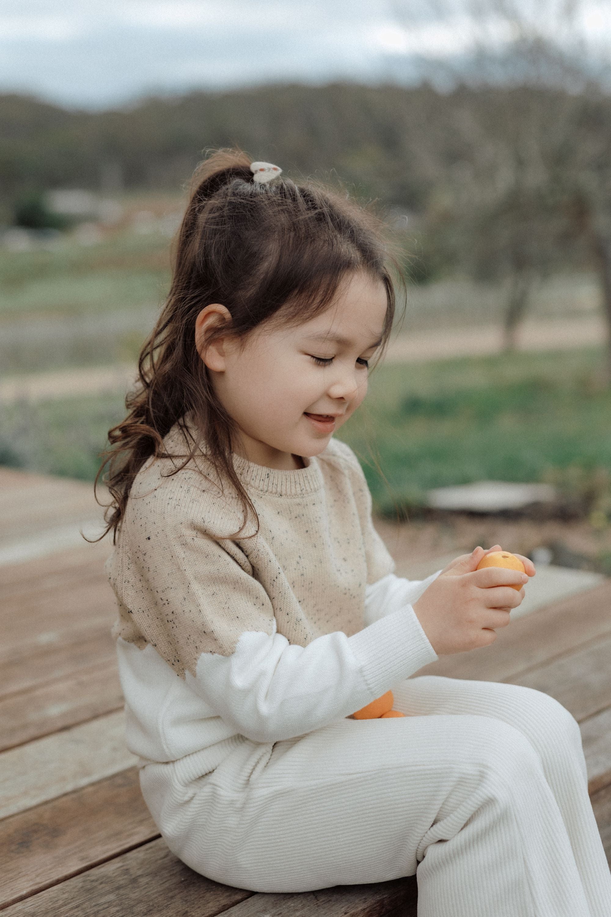 wirrawirra organic cotton newborn clothesice cream sweater oatmeal24 Winter Cardigans Girls New Arrivals Sweaters