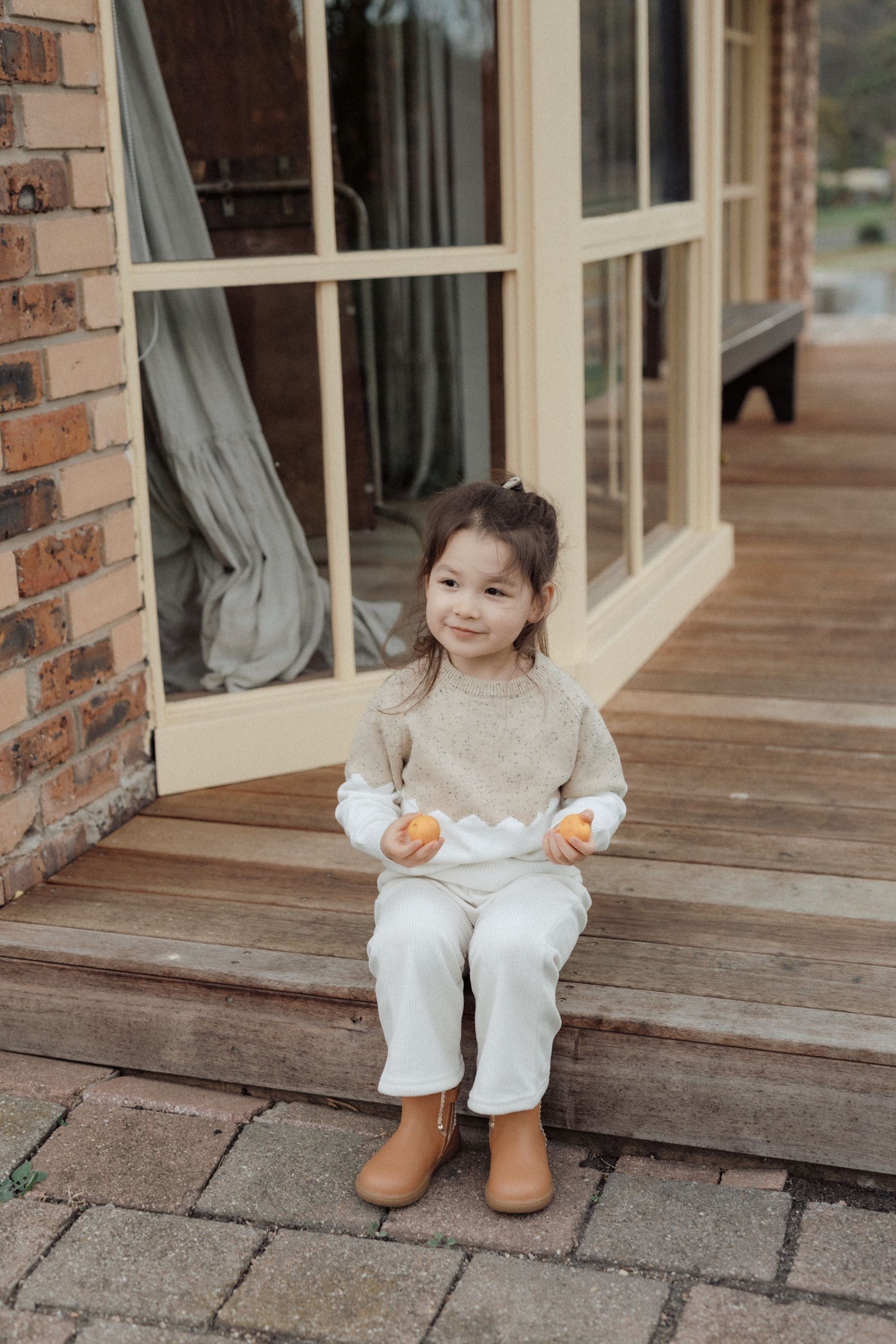 wirrawirra newborn outfitice cream sweater oatmeal24 Winter Cardigans Girls New Arrivals Sweaters