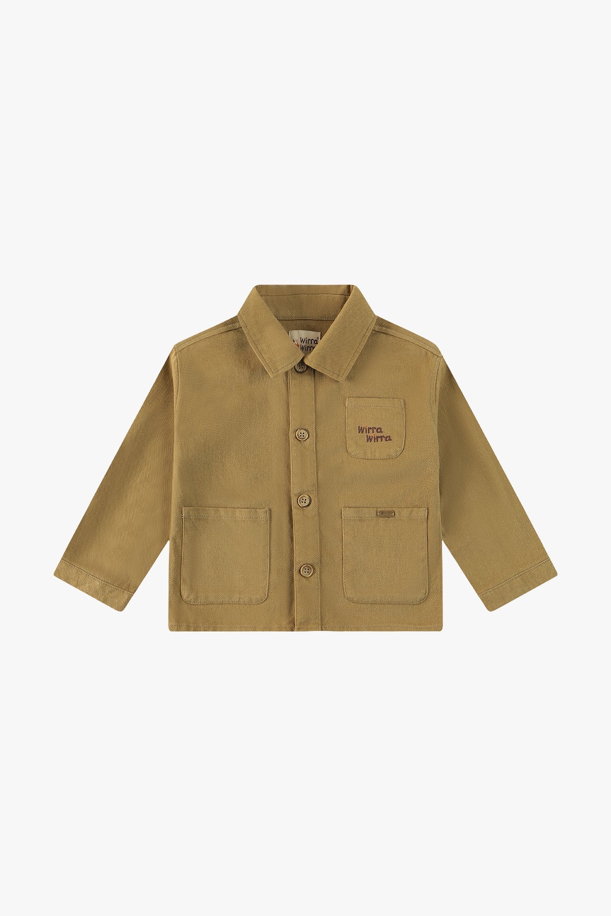 wirrawirra newborn clothes long sleeved jacket khaki 24 Spring Boys Gilets Girls Jackets New Arrivals Gilets