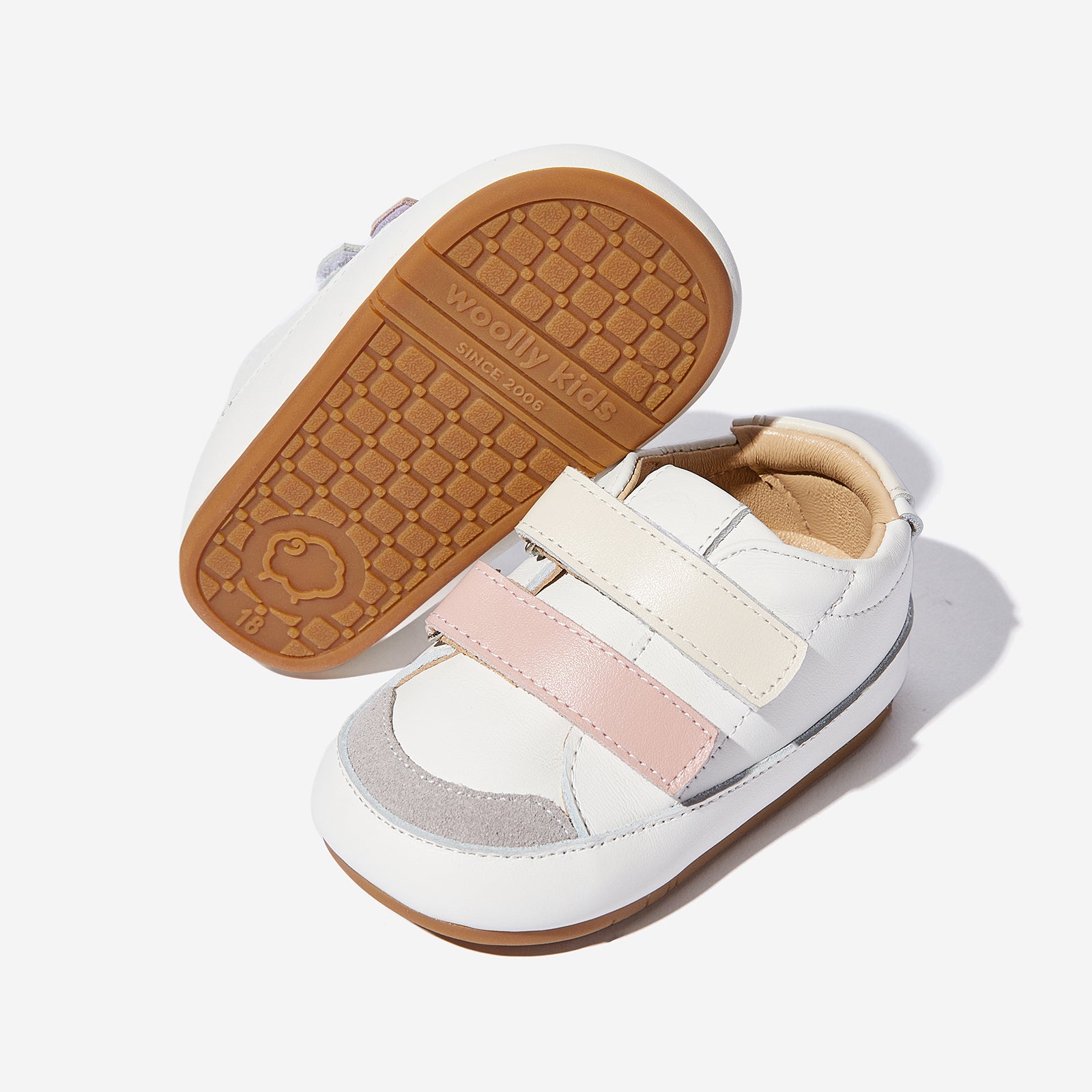 Mosaic color Macaron - Cloud Pink& Beige White