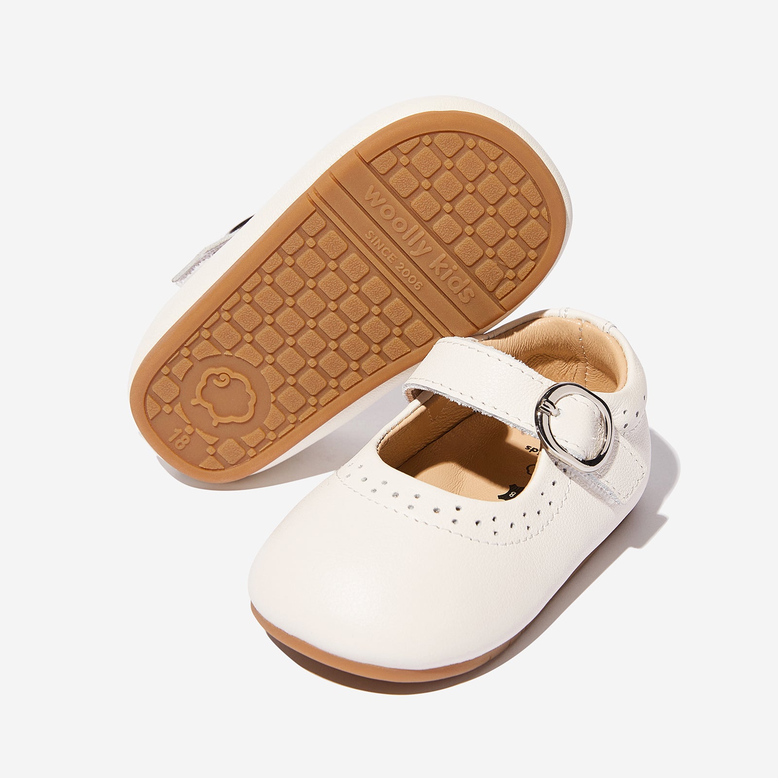 Ophelia Flat - Cream White