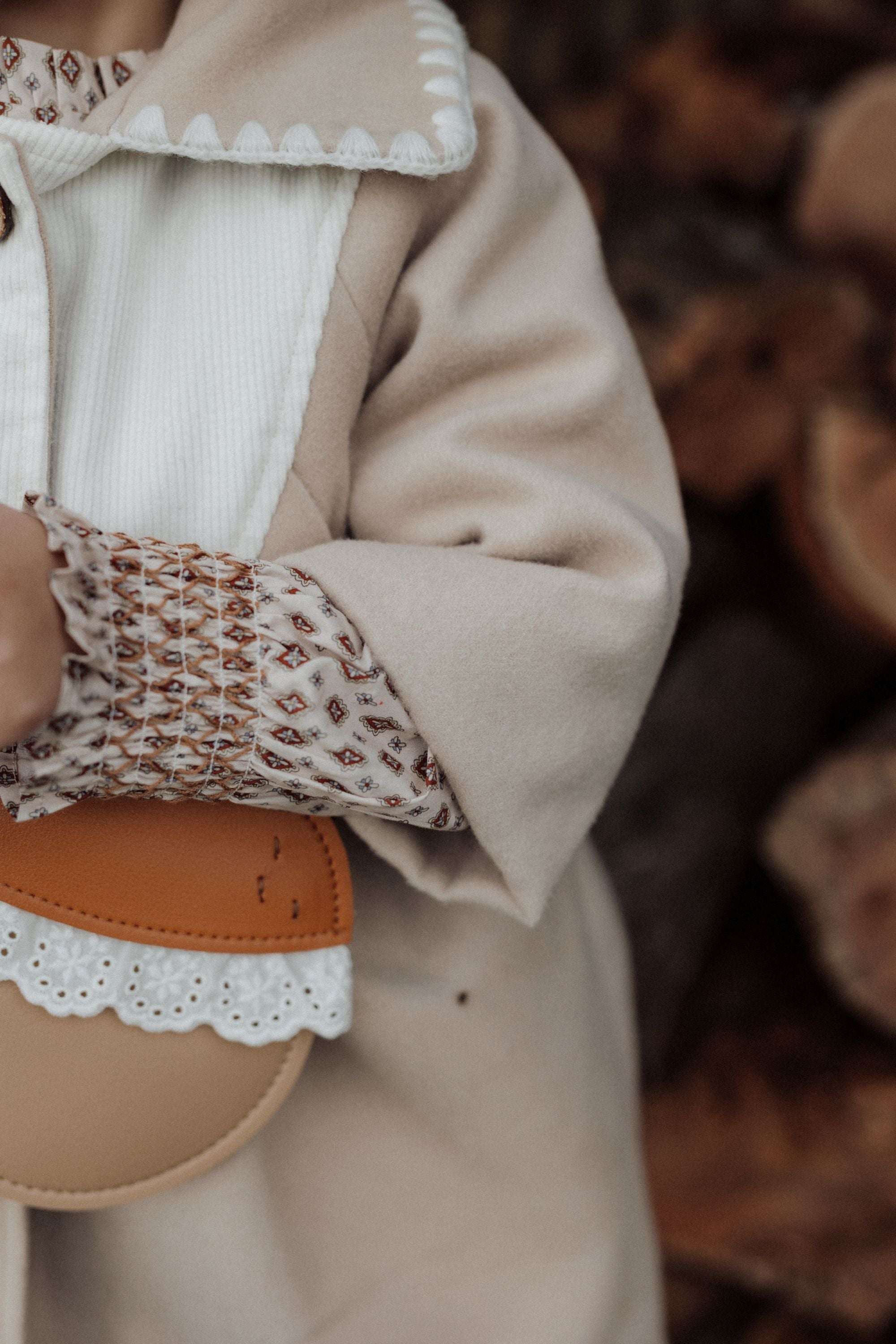 wirrawirra newborn clothesquilted coat oatmeal24 Winter Gilets Girls Jackets New Arrivals