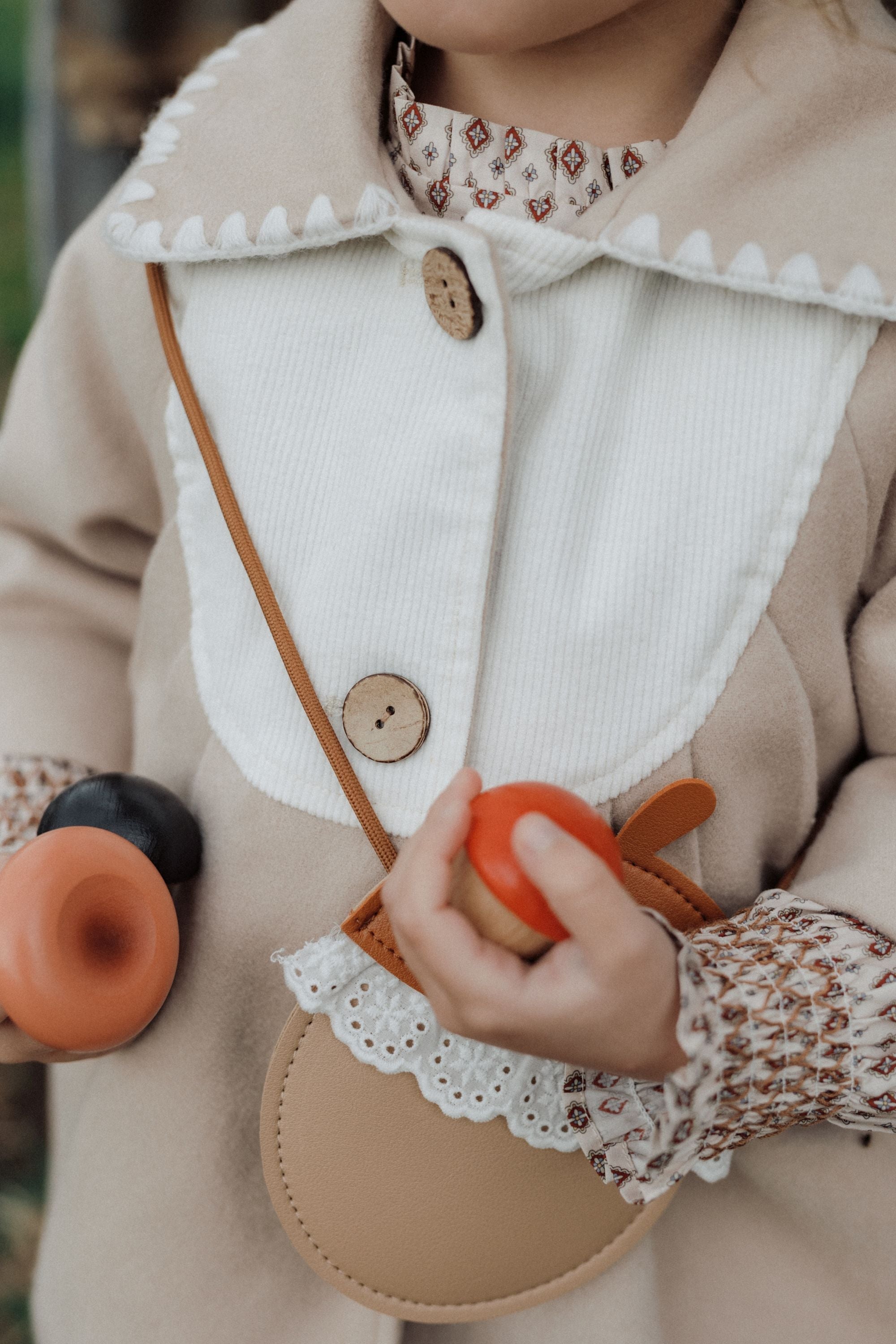 wirrawirra cute baby clothesquilted coat oatmeal24 Winter Gilets Girls Jackets New Arrivals