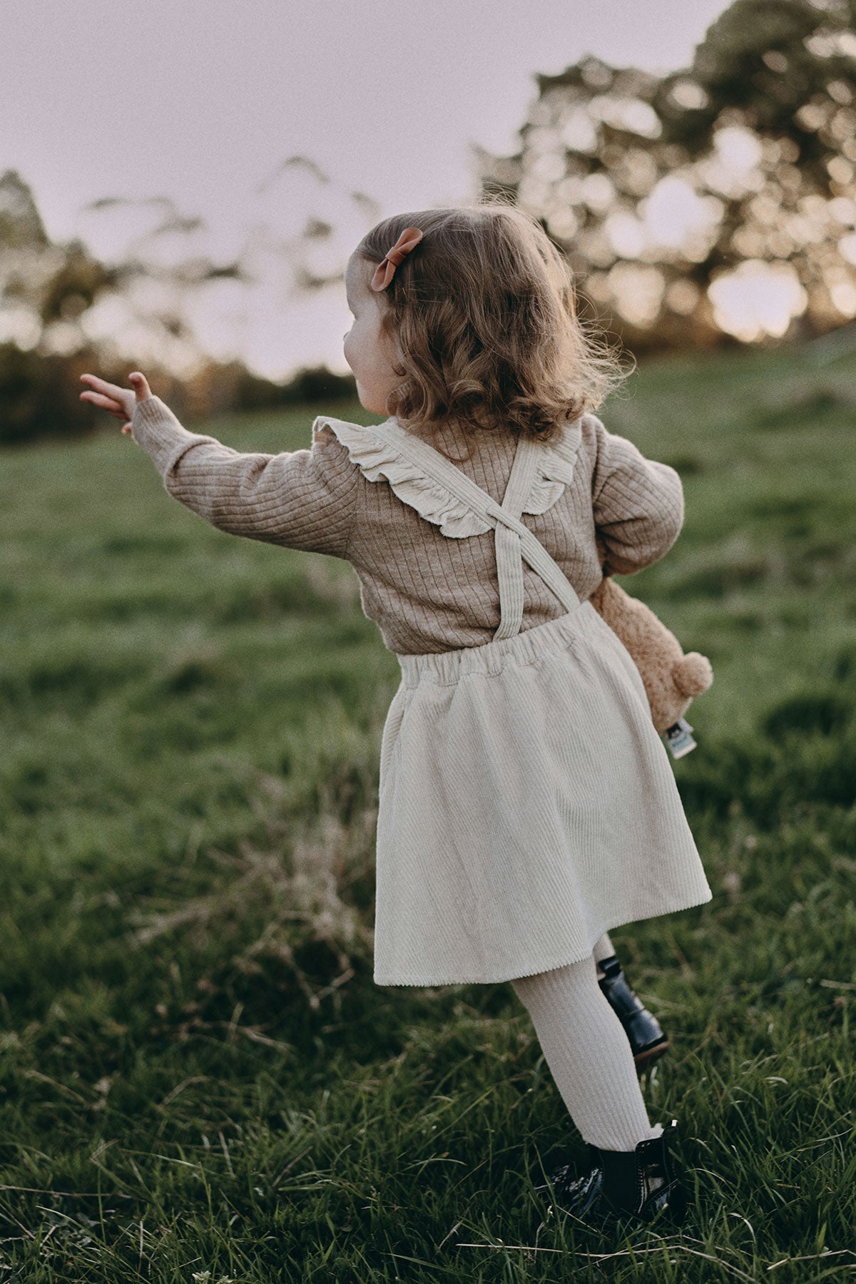 wirrawirra best baby clothes suspender skirt light beige 23 Winter Dresses Girls New Arrivals