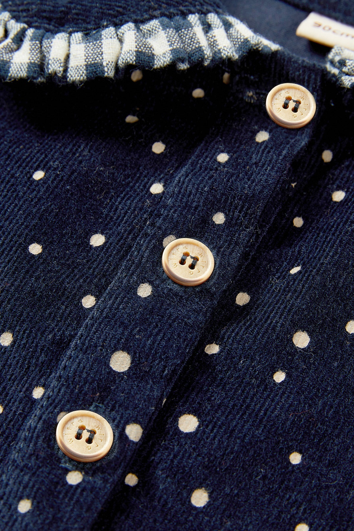 wirrawirra gender neutral newborn clothesvintage polka dot blouse navy24 Winter Blouses Girls New Arrivals Shirts