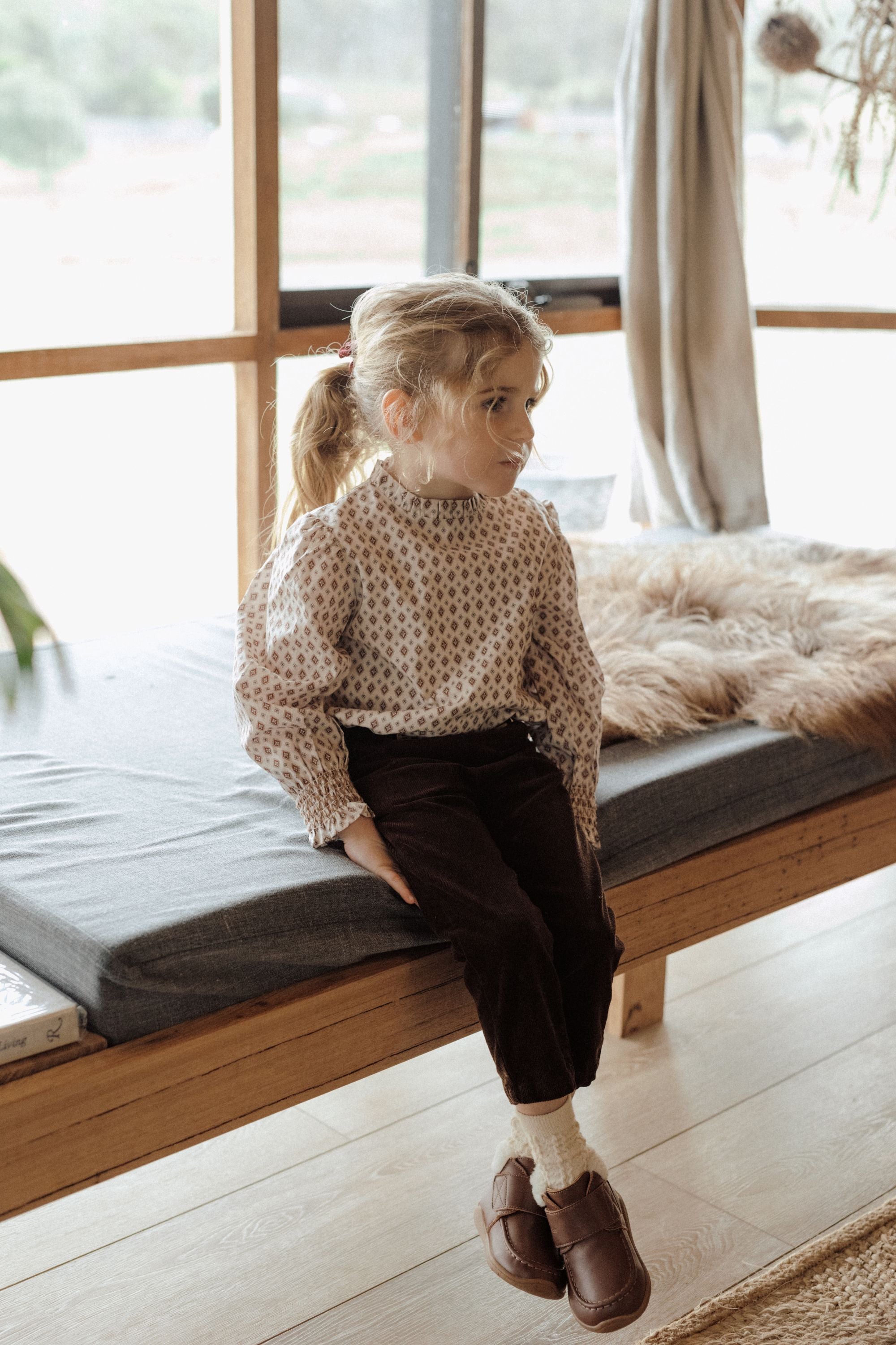 wirrawirra organic cotton baby clothesvintage printed blouse berry24 Winter Blouses Girls New Arrivals Shirts