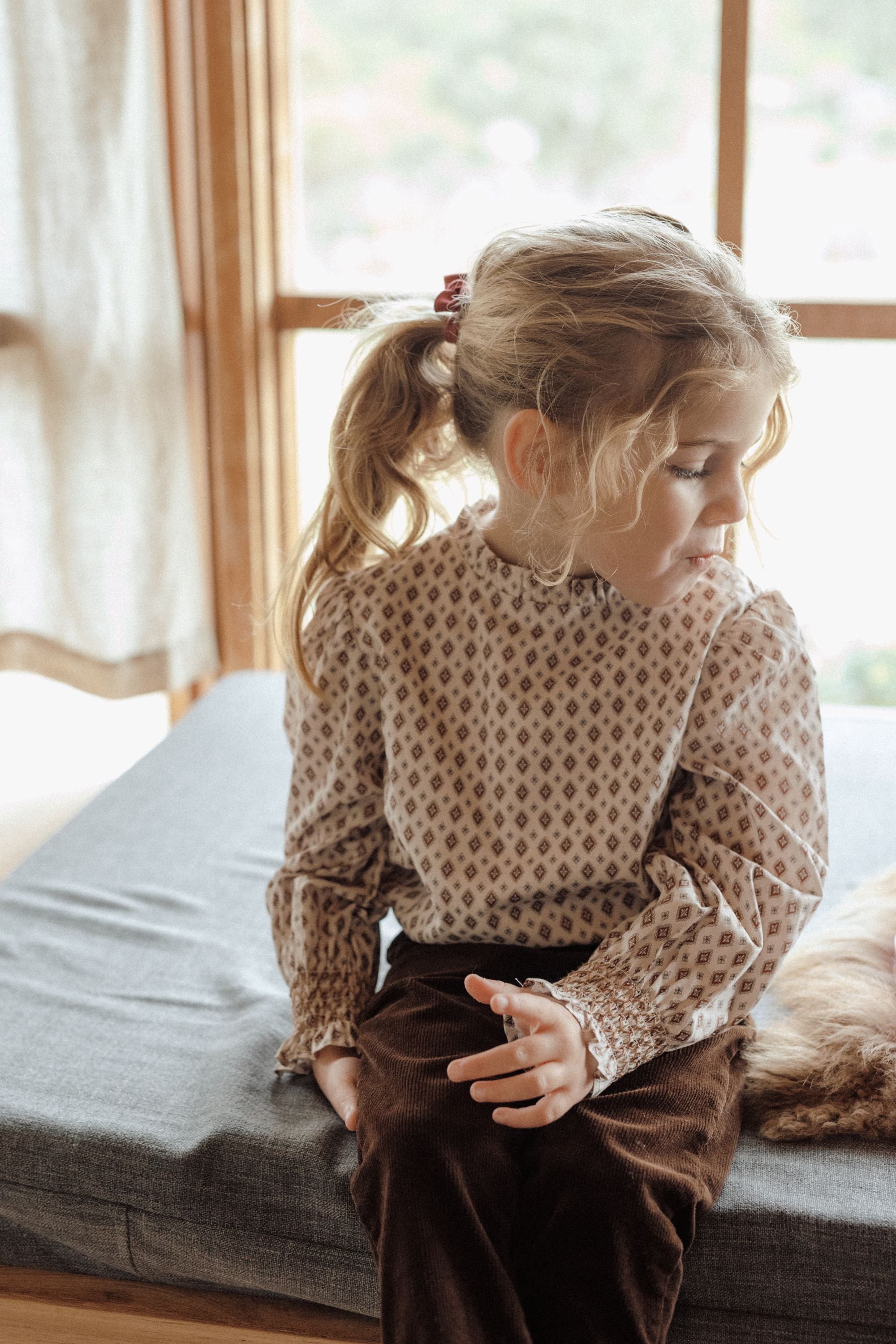 wirrawirra sustainable baby clothesvintage printed blouse berry24 Winter Blouses Girls New Arrivals Shirts