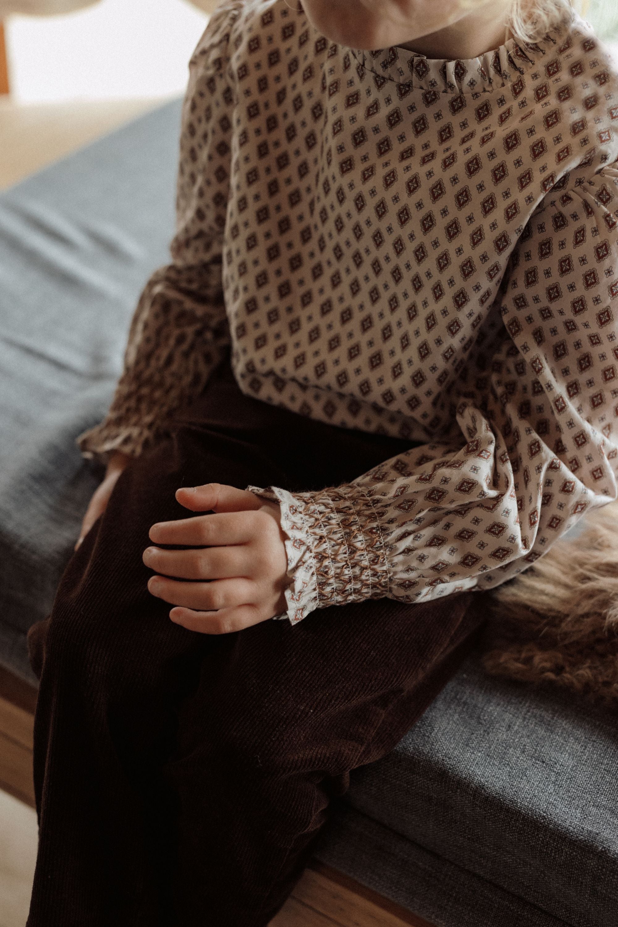 wirrawirra organic cotton newborn clothesvintage printed blouse berry24 Winter Blouses Girls New Arrivals Shirts