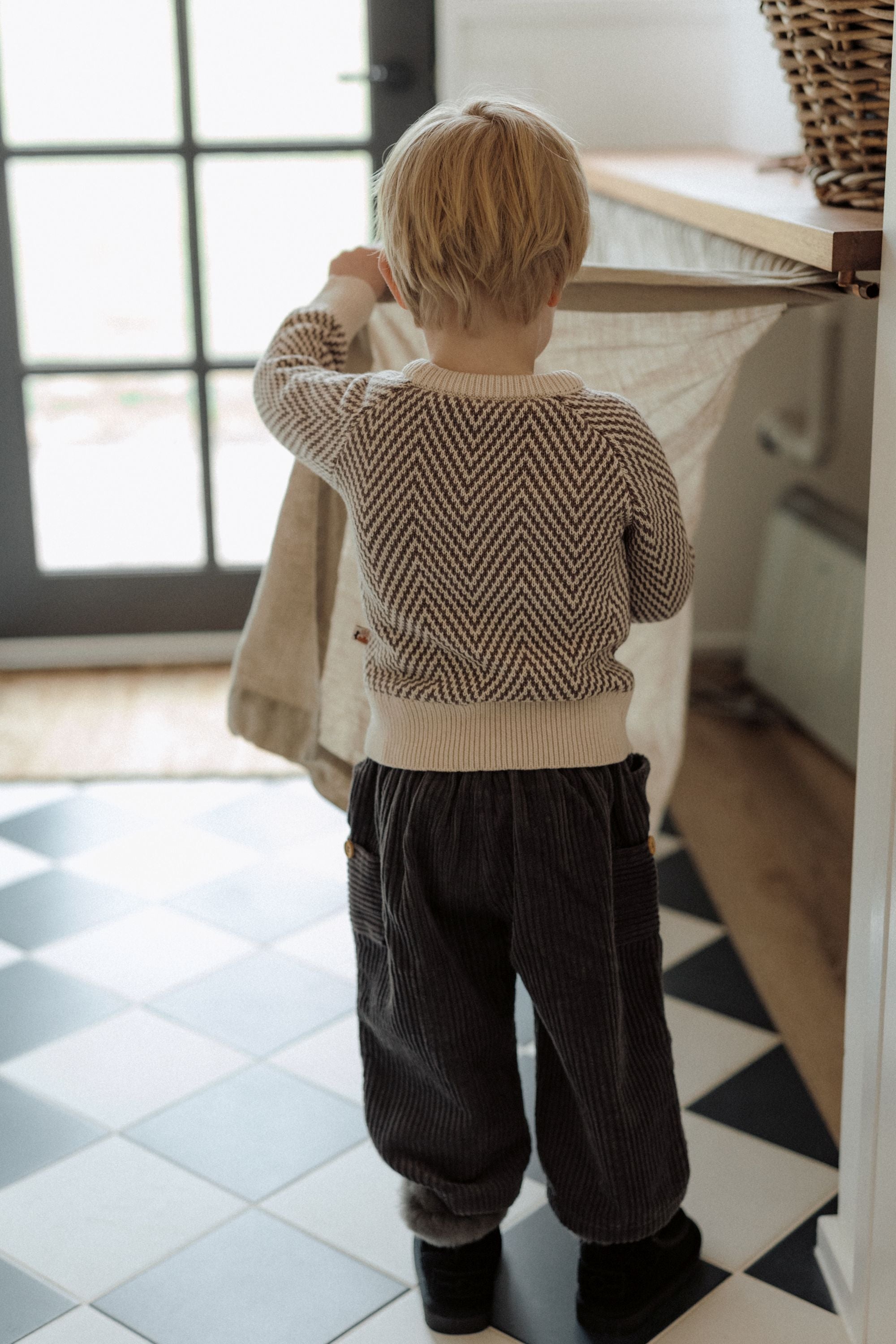 wirrawirra cute baby clothesvintage ripple sweater brown ripple24 Winter Cardigans Girls New Arrivals Sweaters