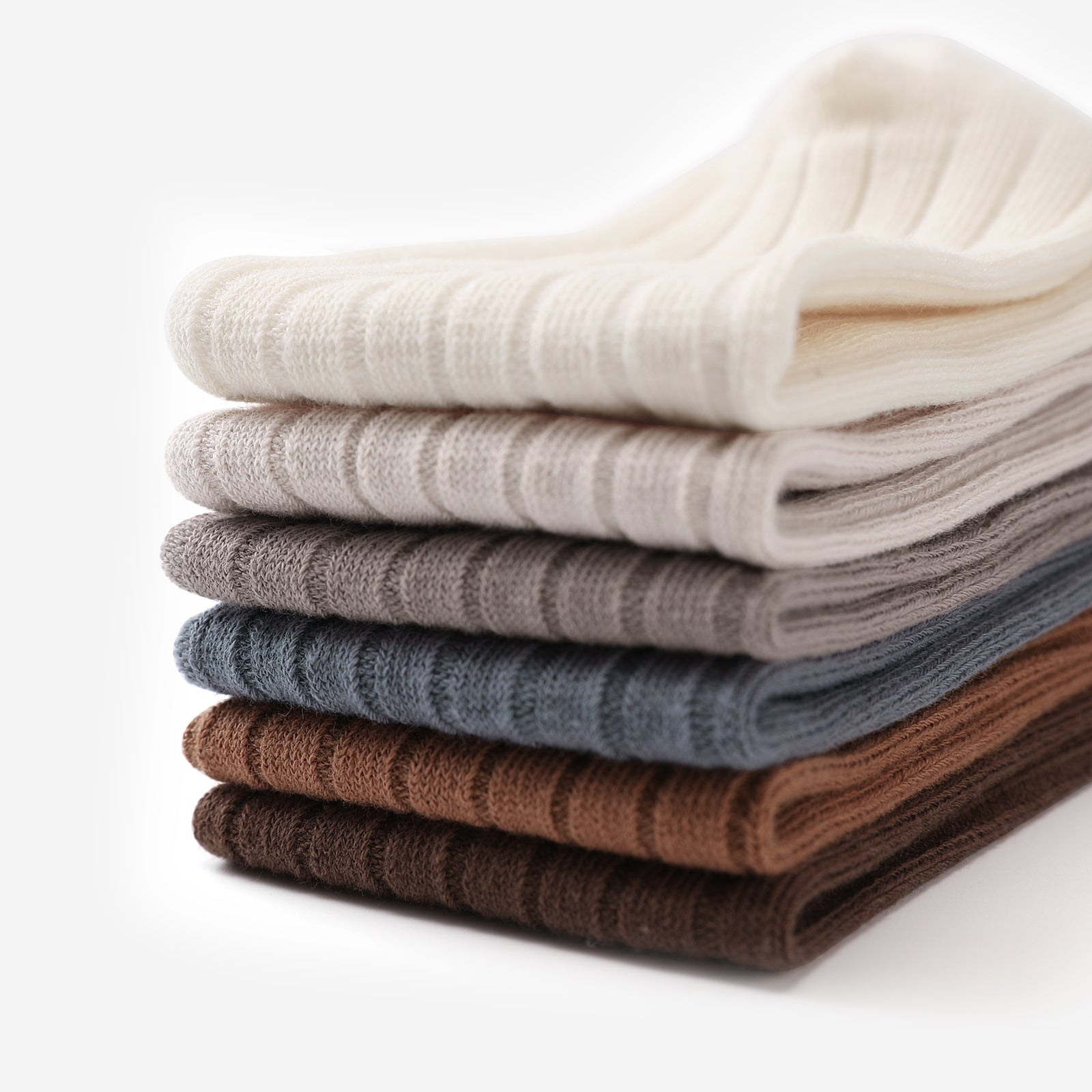 Woolly Stockings Packaging - Coconut Brown+Walnut Brown+Ocean Blue