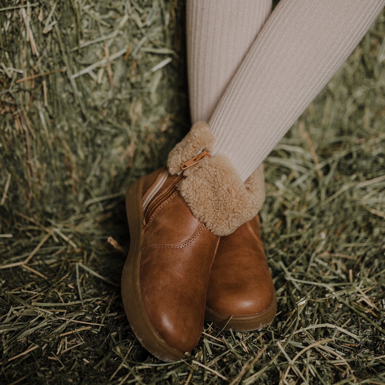 bianca chestnut brown woolly kids leather kids shoes baby infants shoes Boys winter boots slip on shoes Boys snow boots