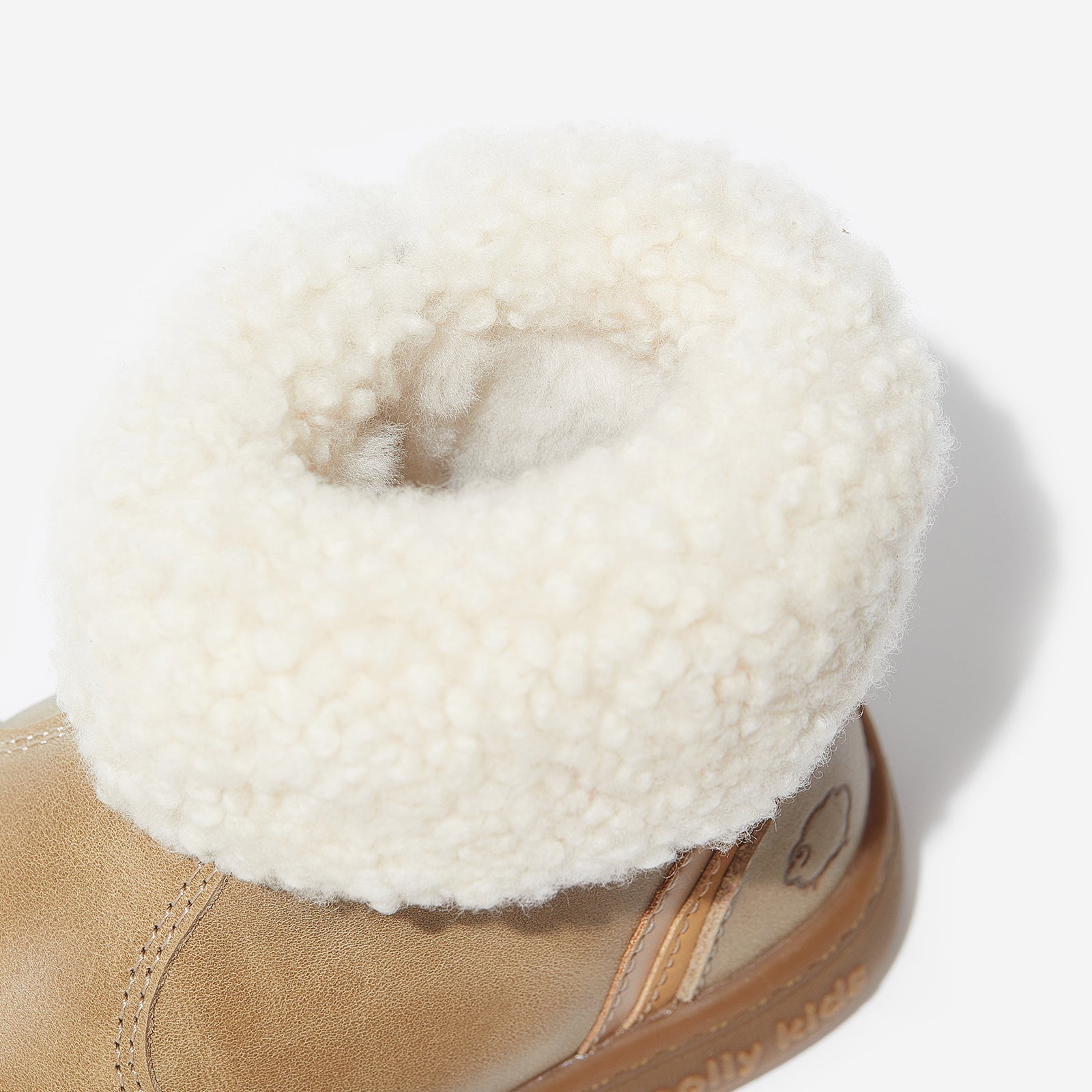 bianca brownish grey woolly kids leather kids shoes baby infants shoes Winter boots childrens barefoot shoes Kids snow boots