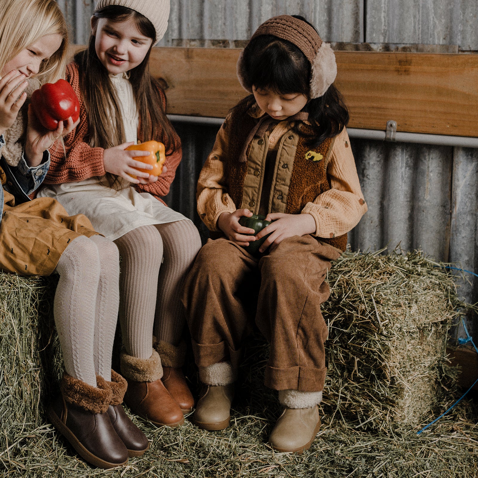 bianca brownish grey woolly kids leather kids shoes baby infants shoes Sheepskin size 1 shoes Kids boots