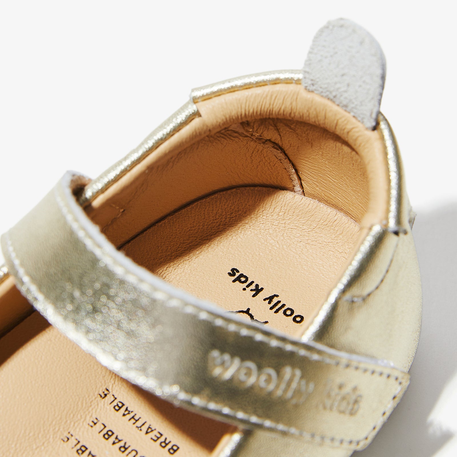 dora wheatland gold woolly kids autumn infant leathr shoes slip on shoes shoekids 1st walker shoes