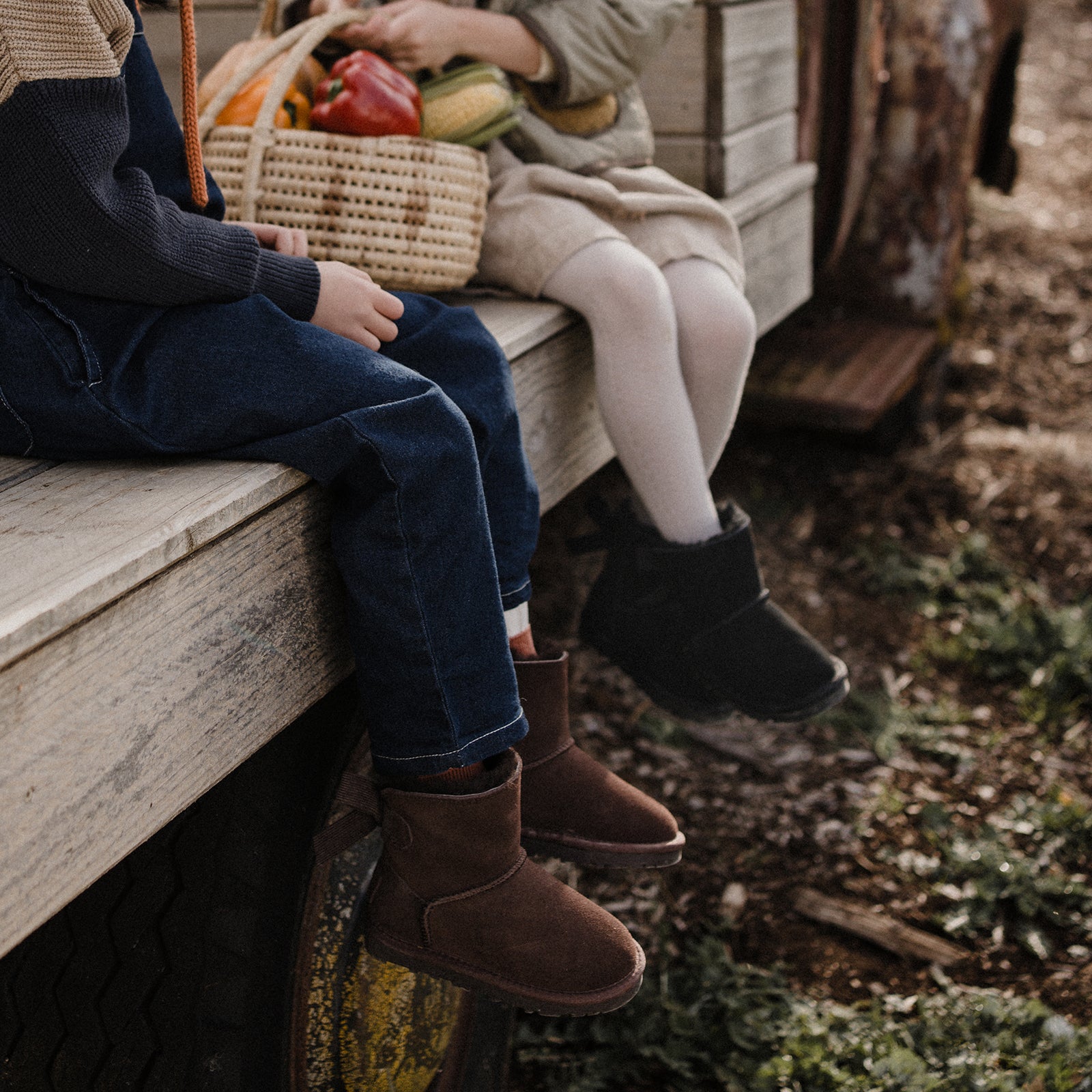 freeze ore black woolly kids leather kids shoes baby infants shoes Wool lining infants shoe Autumn