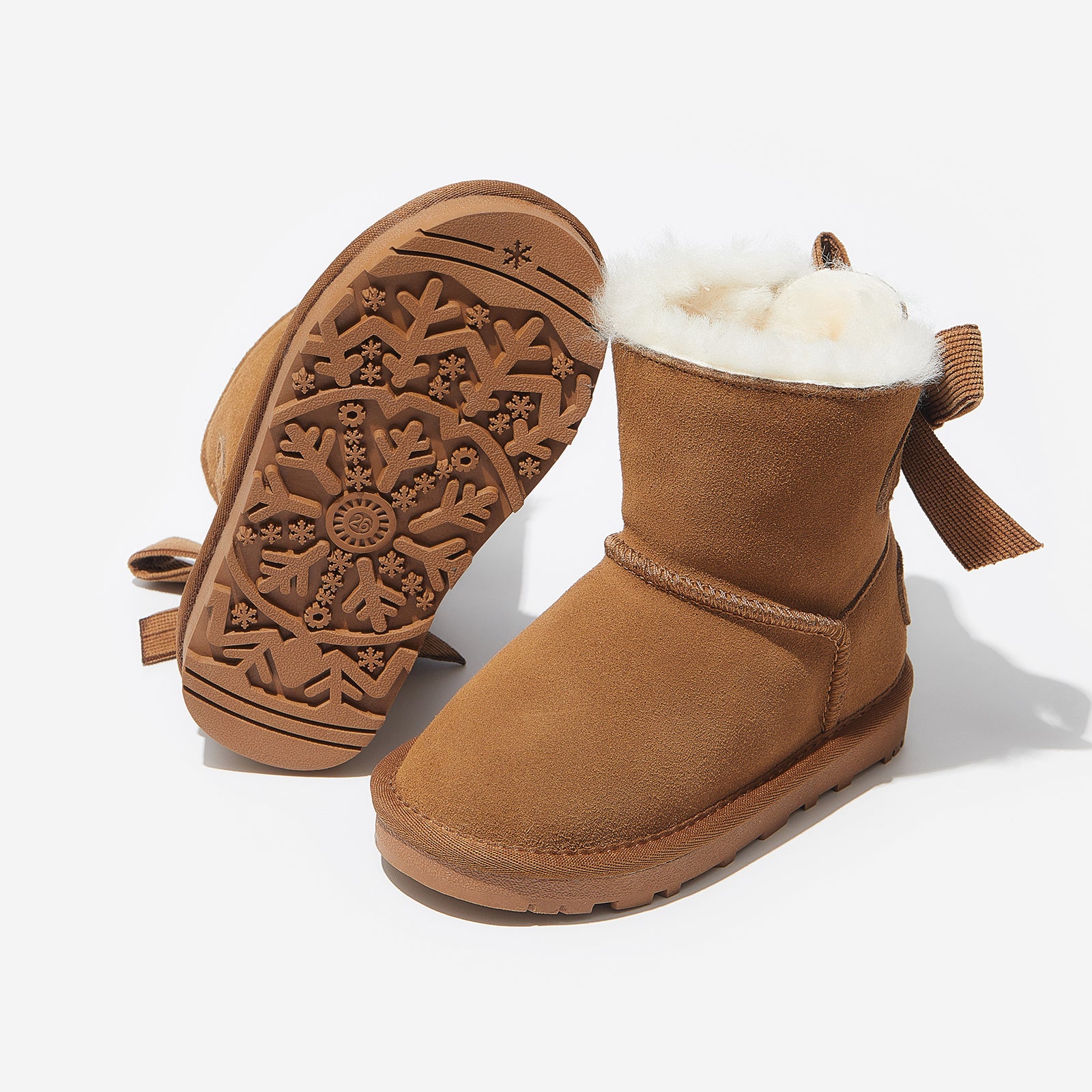 freeze chestnut woolly kids leather kids shoes baby infants shoes Girls snow boots kids shoes Kids ugg boots