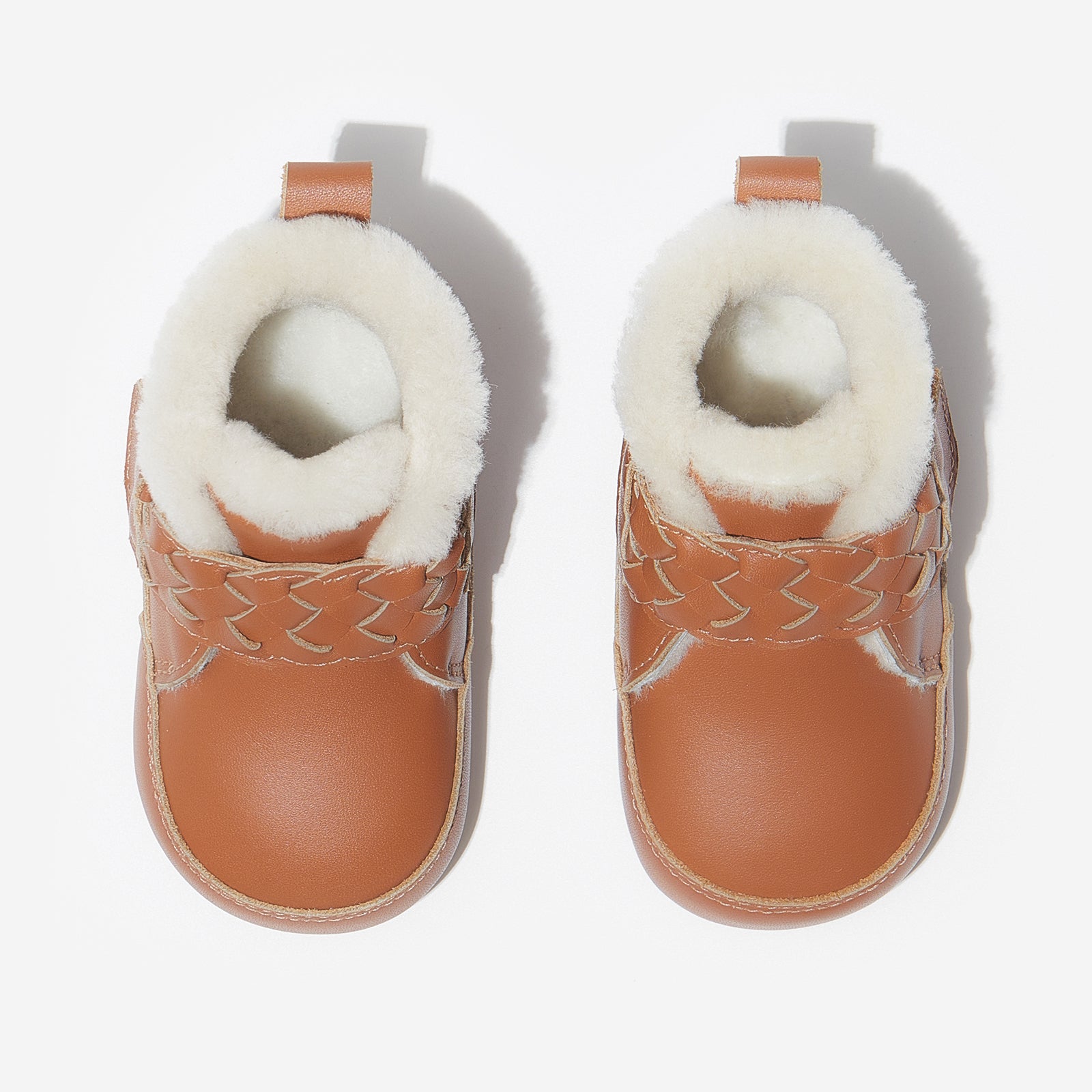 fur milo chestnut brown woolly kids leather kids shoes baby infants shoes Girls winter boots toddler shoes Toddler girl boots