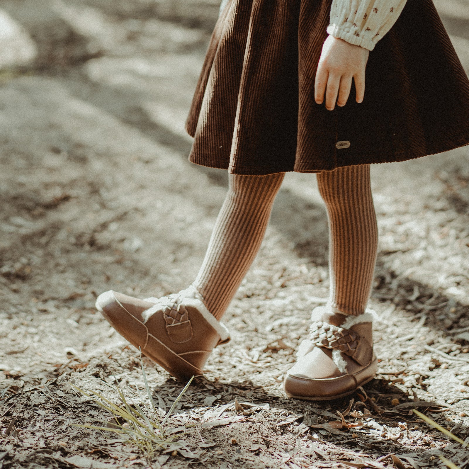 fur milo chestnut brown woolly kids leather kids shoes baby infants shoes Toddler winter boots walking shoes Boys boots